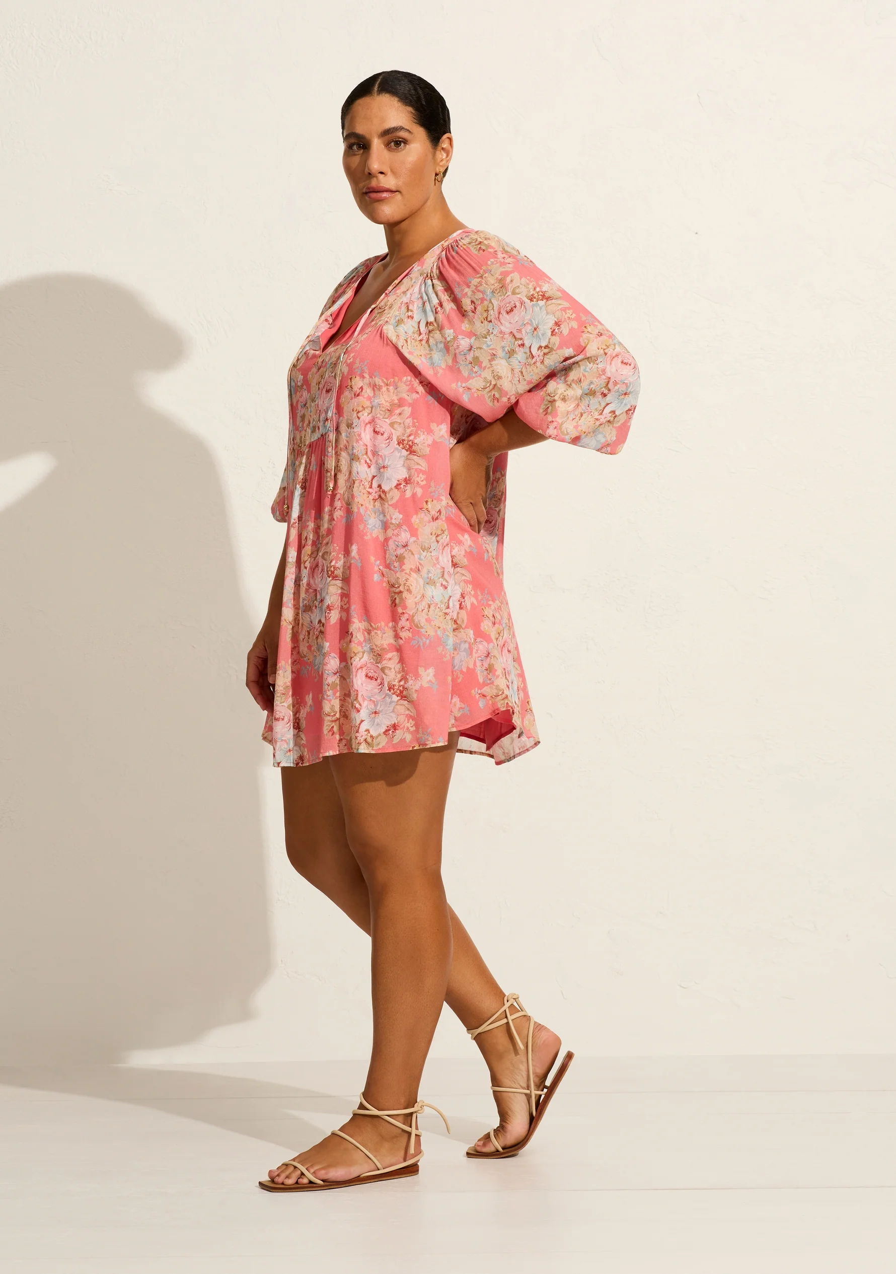 AUGUSTE THE LABEL Womens Willow Mini Dress - Rose Pink - Image 8