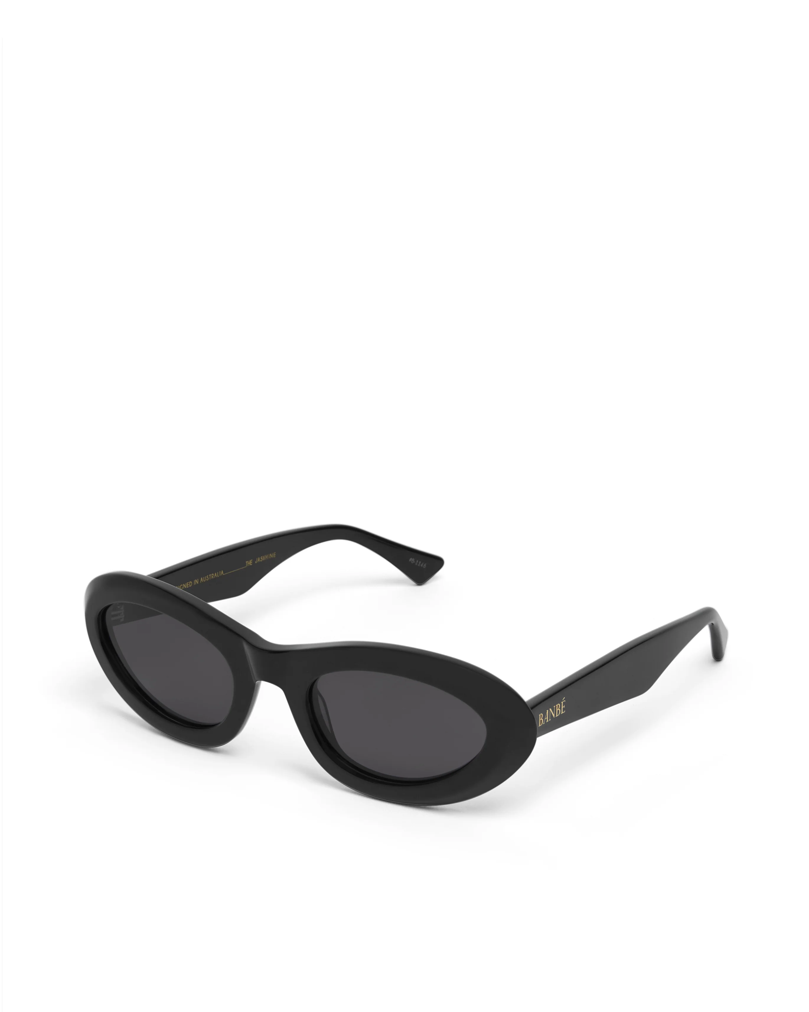 BANBE EYEWEAR Womens The Jasmine Sunglasses - Black- Black - Image 3