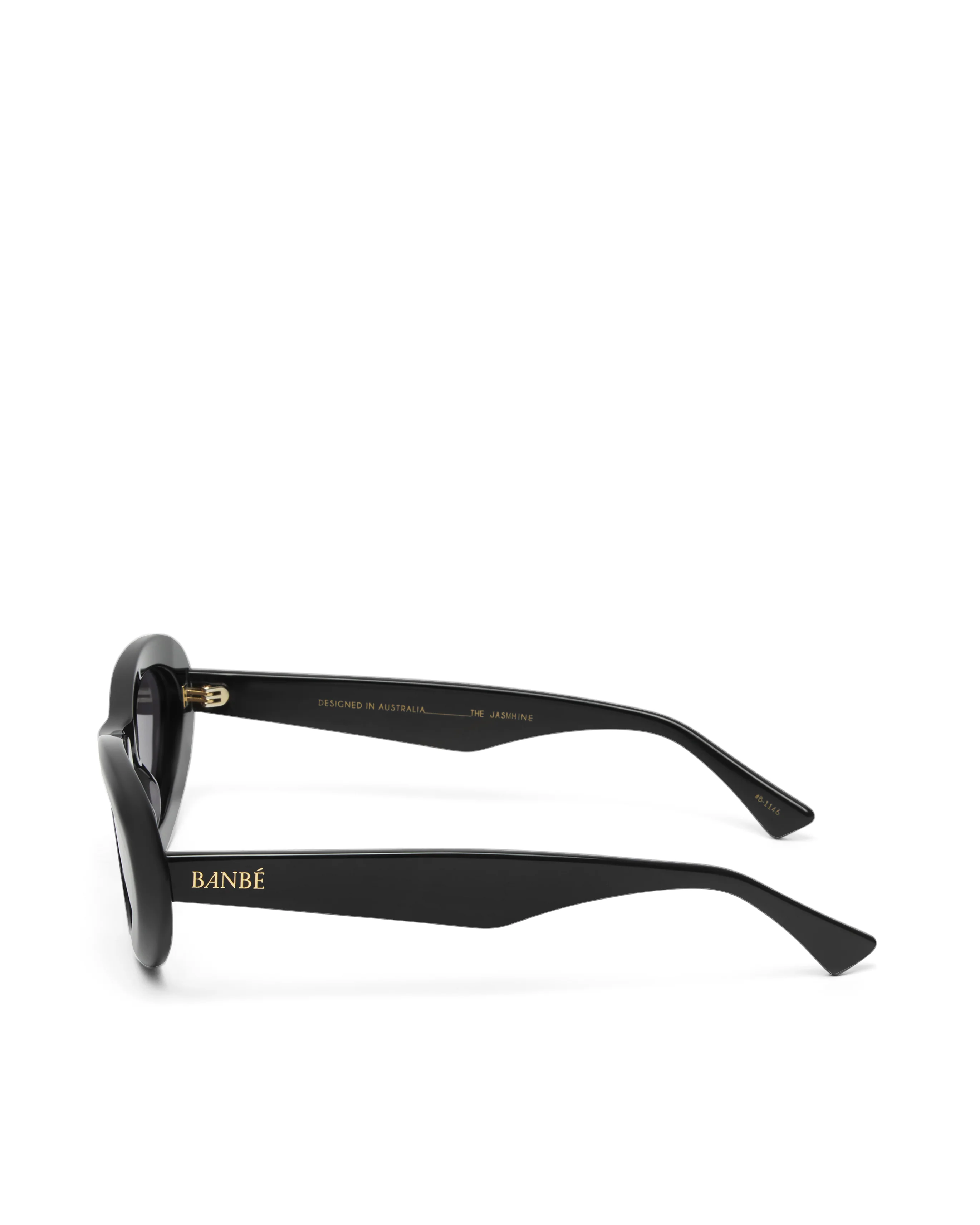 BANBE EYEWEAR Womens The Jasmine Sunglasses - Black- Black - Image 4