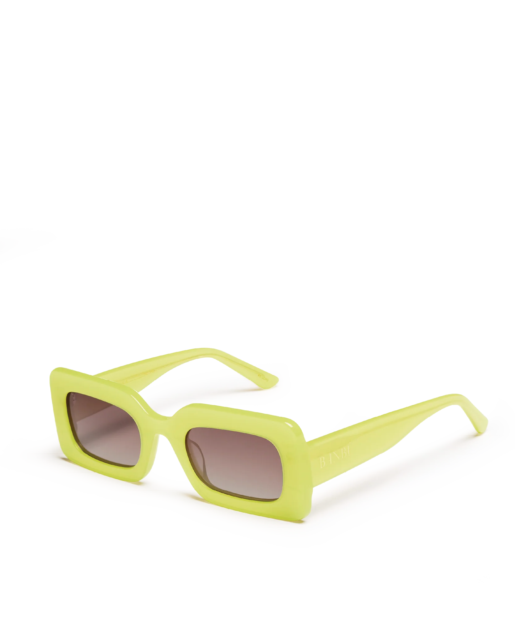 BANBE EYEWEAR Womens The Jones Sunglasses Citrus/ Brown Fade - Image 4