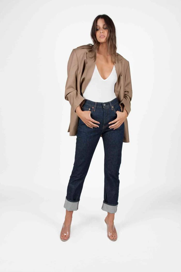 Bayse Brand TIE STRAP BODYSUIT WHITE - Image 3