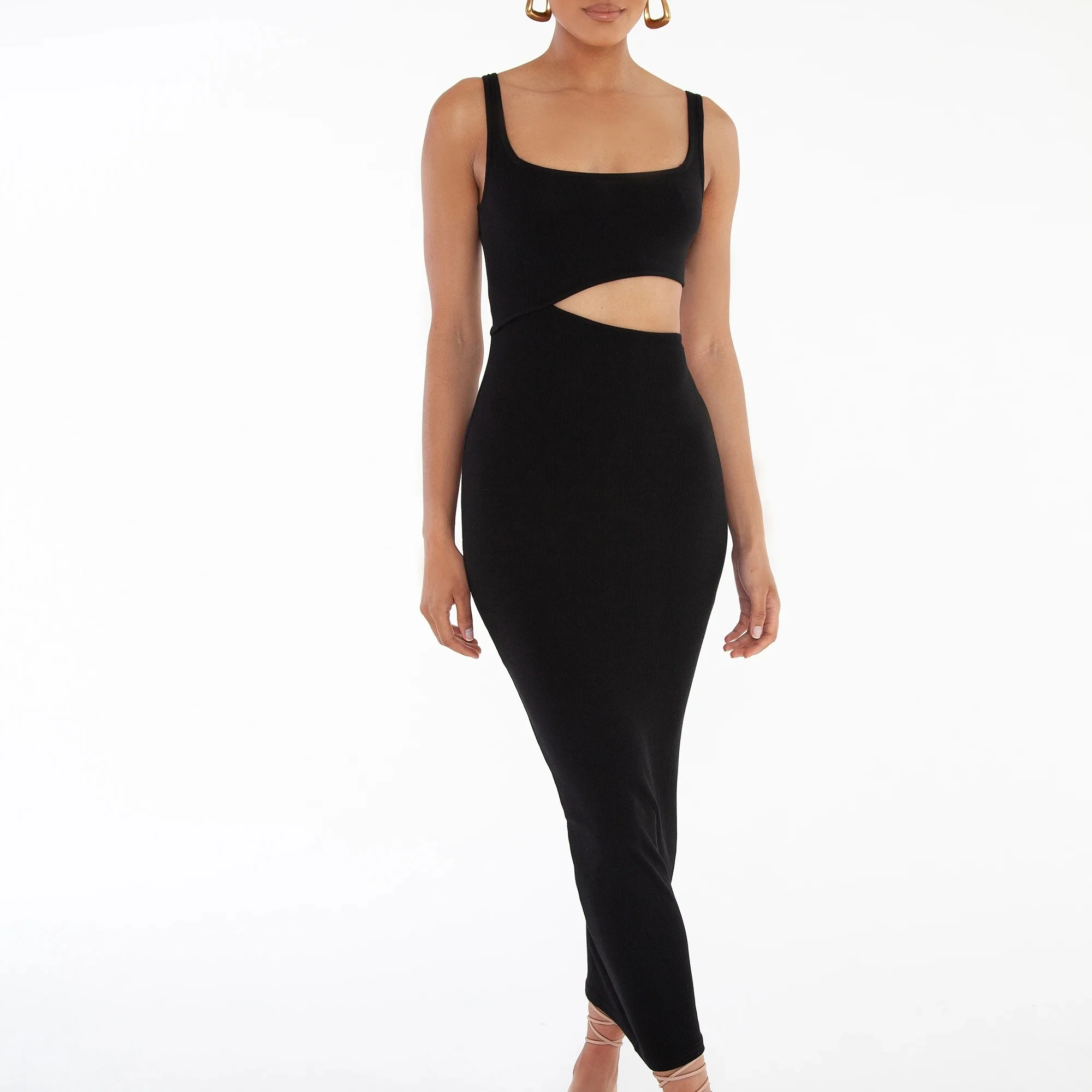Bayse Brand WOMENS ANGEL MAXI DRESS - BLACK - Image 2