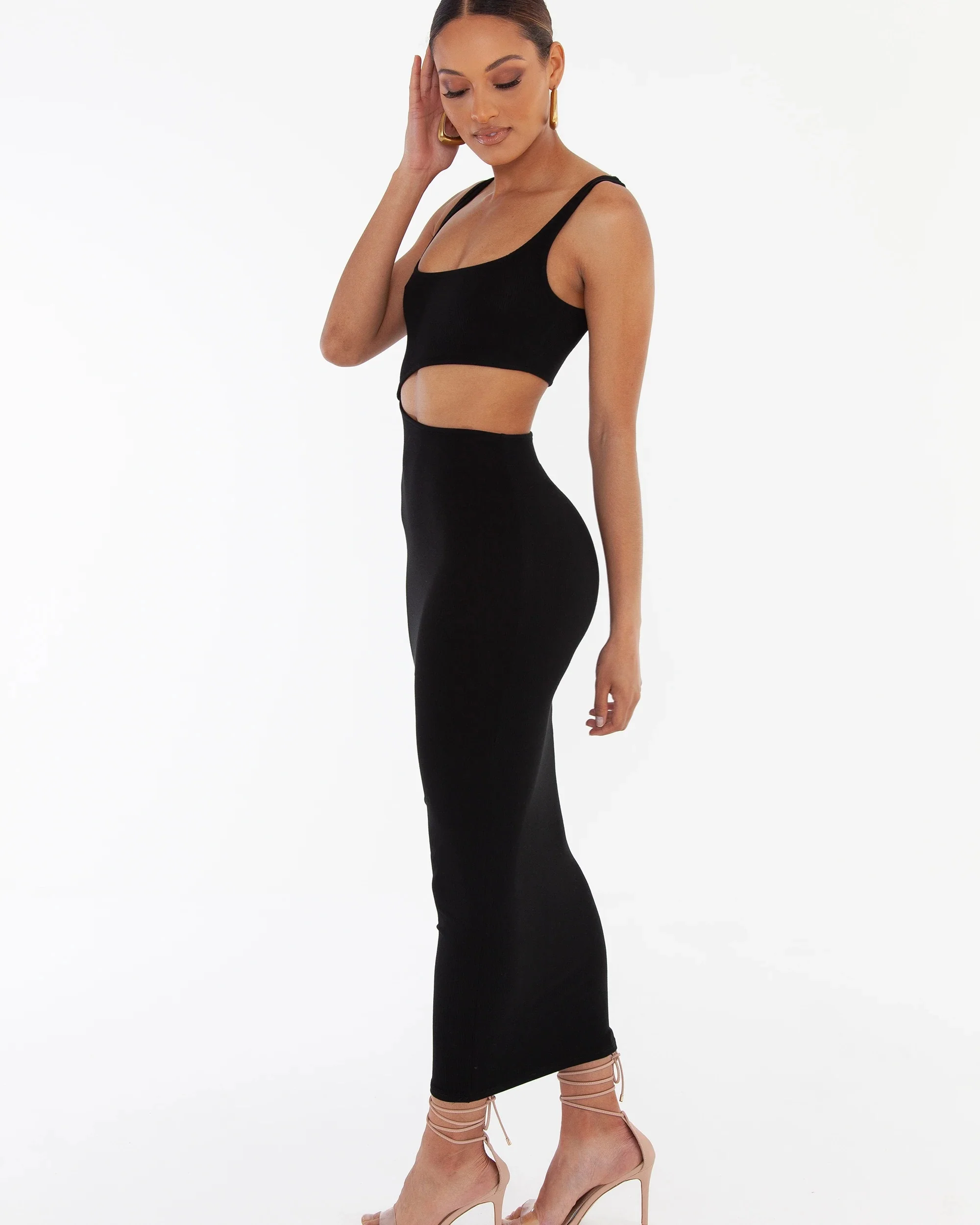 Bayse Brand WOMENS ANGEL MAXI DRESS - BLACK - Image 6