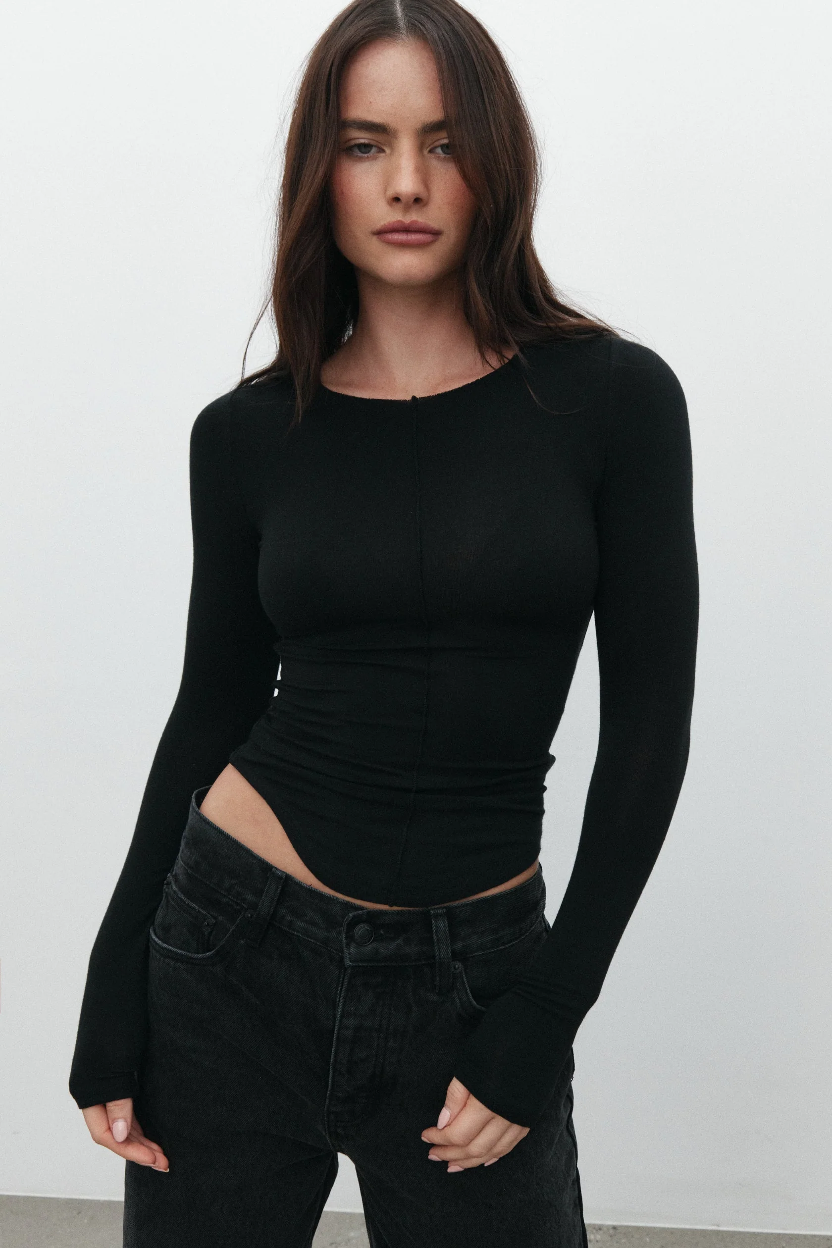 BAYSE BRAND Womens Anisa Top - Shadow - Image 3