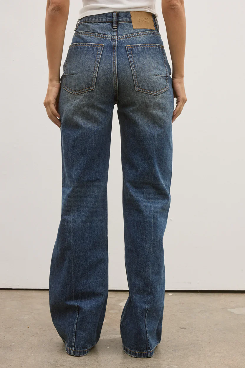 BAYSE BRAND Womens Camille Relaxed Flare Jean in Ash Tide - Image 4