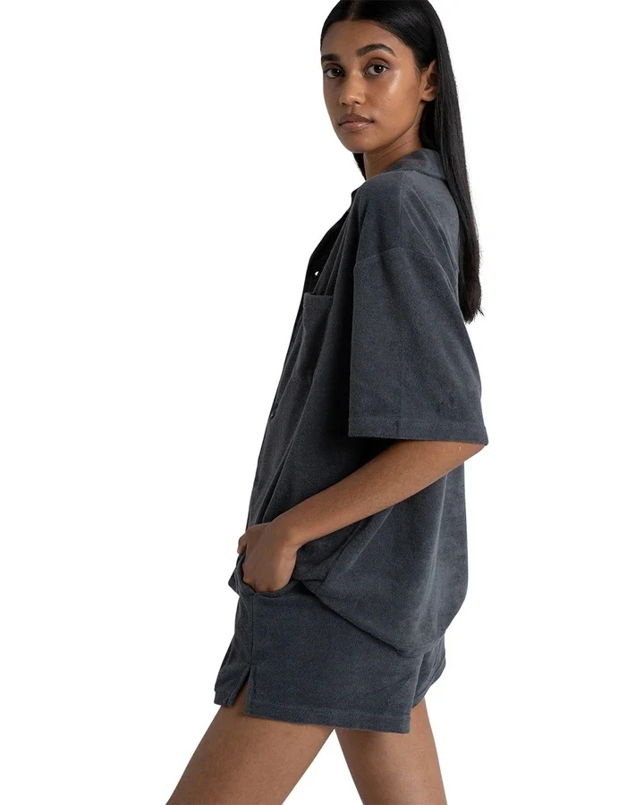 Bayse Brand WOMENS ELLA OVERSIZED SHIRT - BLUE - Image 4