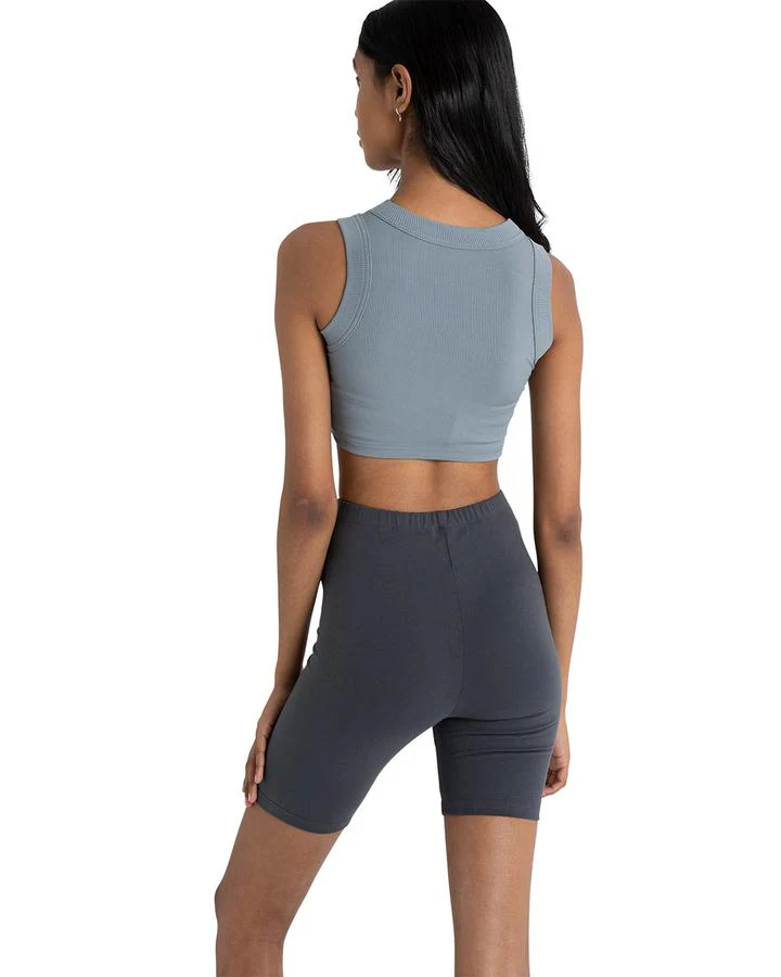 Bayse Brand WOMENS ELOUISE CREW CROP TANK - BLUE - Image 2
