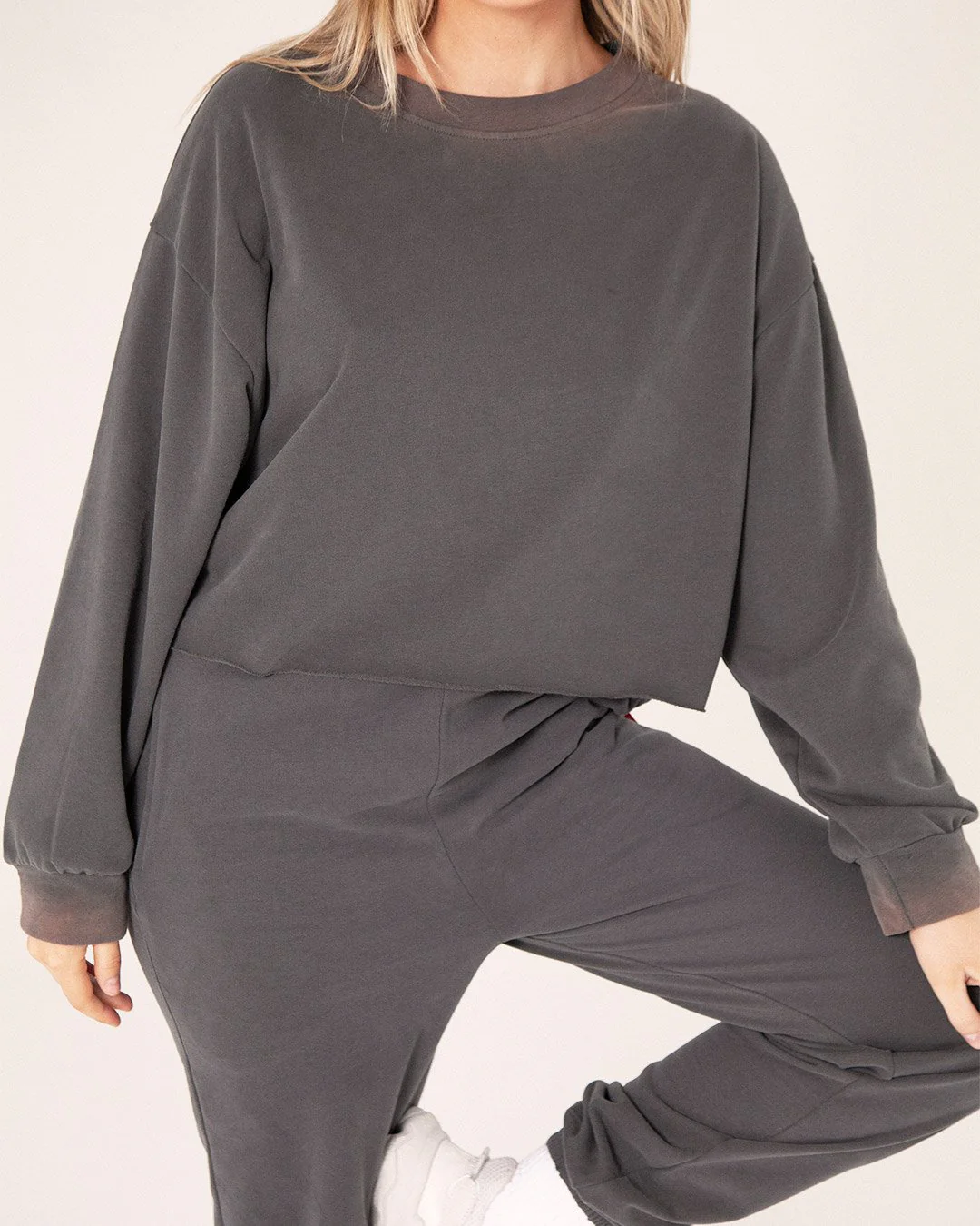 Bayse Brand WOMENS LOUNGE SWEATER - VINTAGE CHARCOAL - Image 5