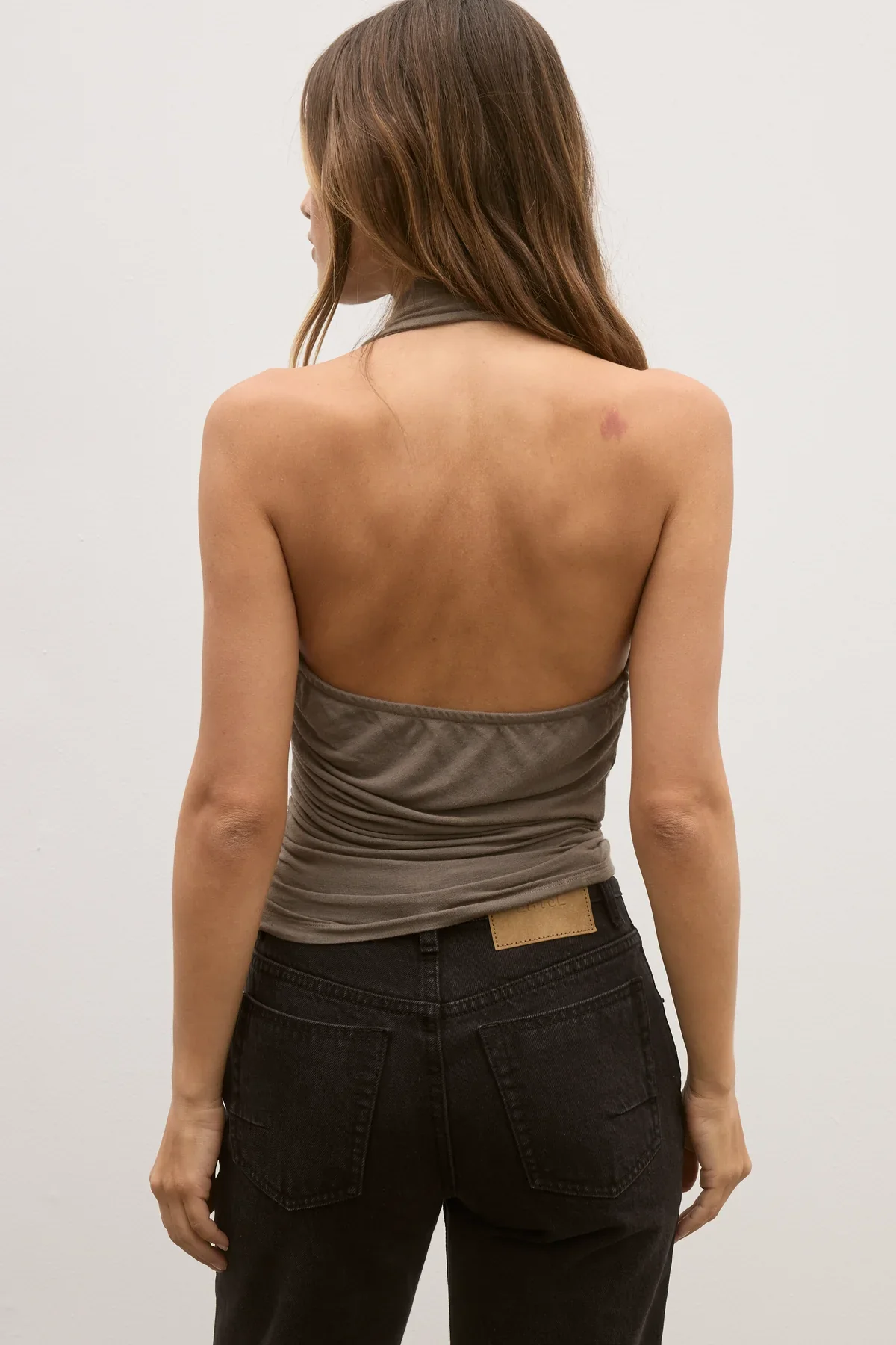 BAYSE BRAND Womens Lucienne Top in Mink - Image 4