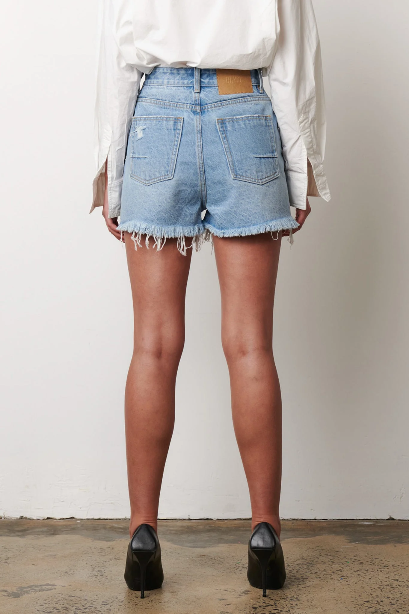BAYSE BRAND Womens Malibu Denim Short - Hollywood Blue - Image 4