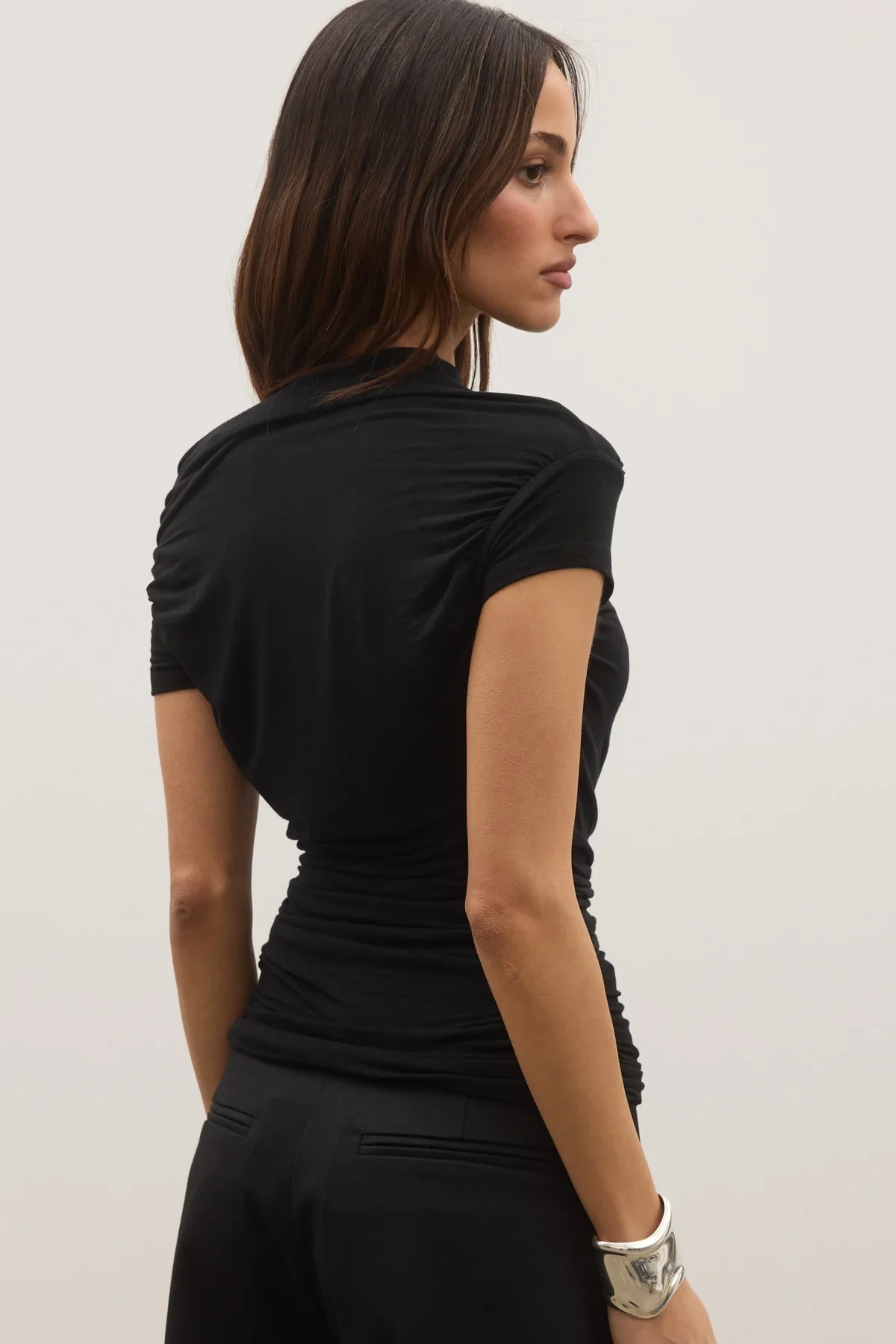 BAYSE BRAND Womens Monica Top in Shadow - Image 4