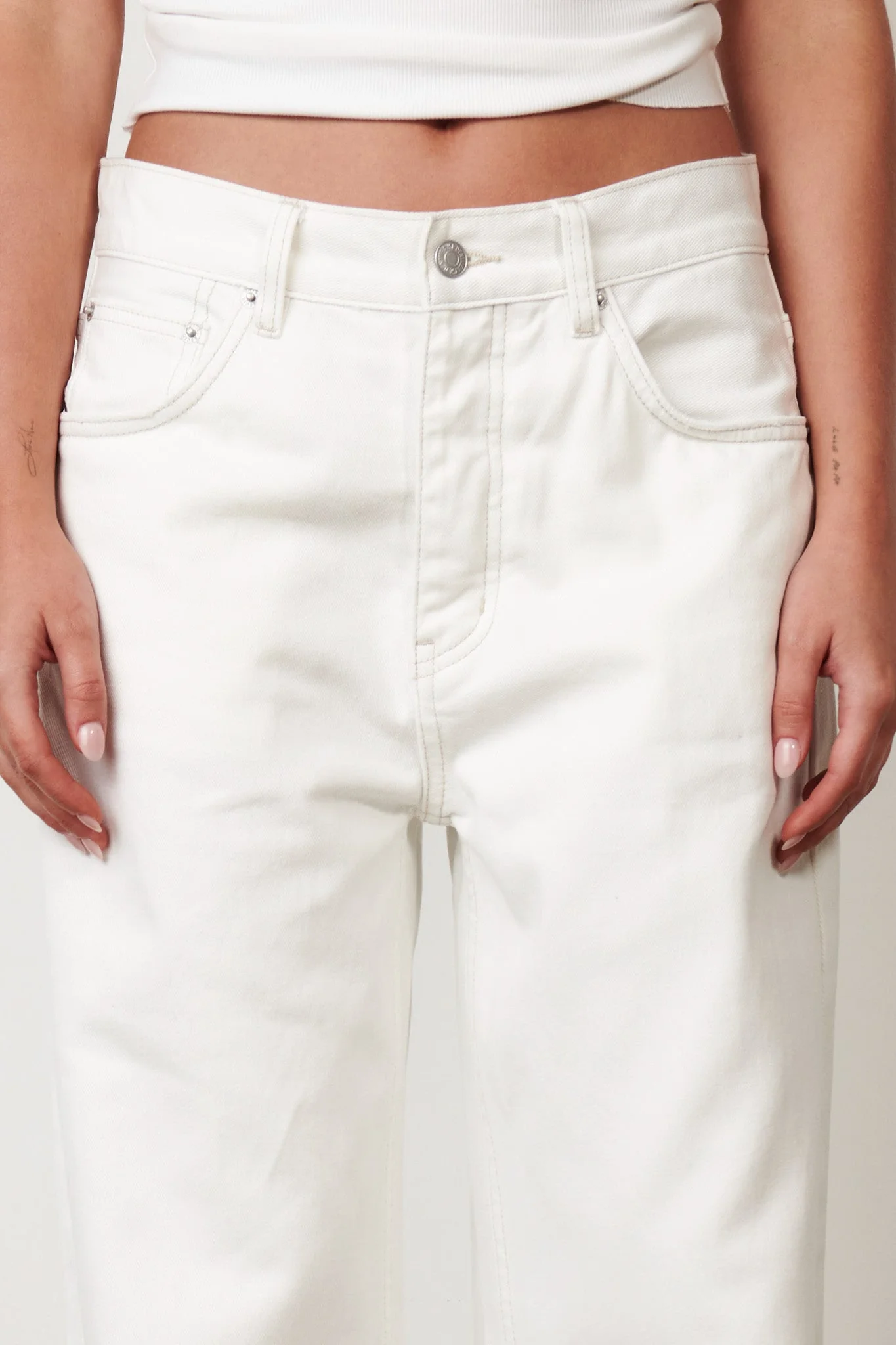 BAYSE BRAND Womens Perry Denim - Geisha White - Image 4