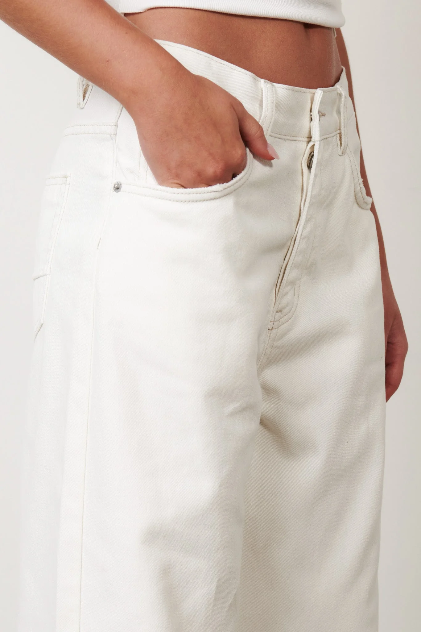 BAYSE BRAND Womens Perry Denim - Geisha White - Image 5