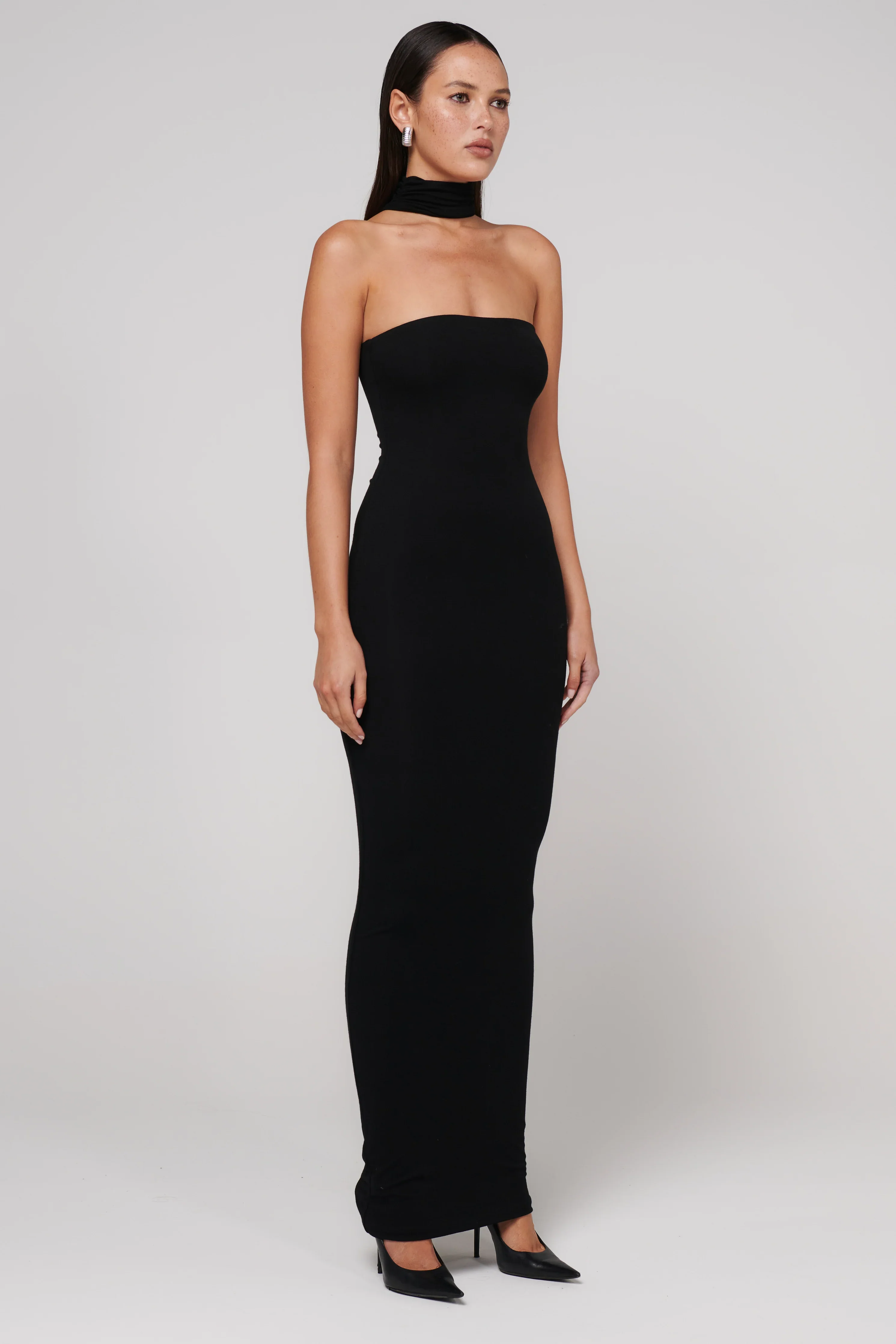 BAYSE BRAND Womens Raine Midi Dress - Black - Image 3