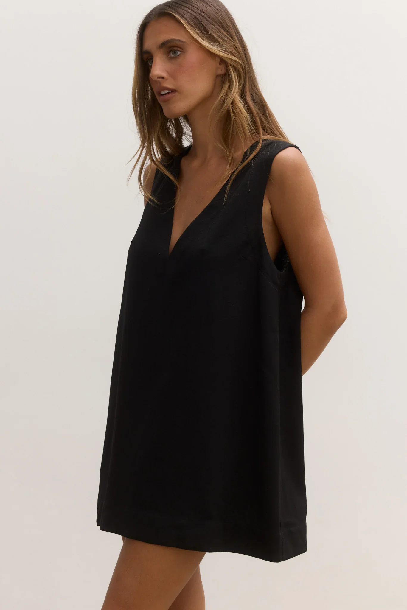 BAYSE BRAND Womens Skylar Dress Black - Image 3