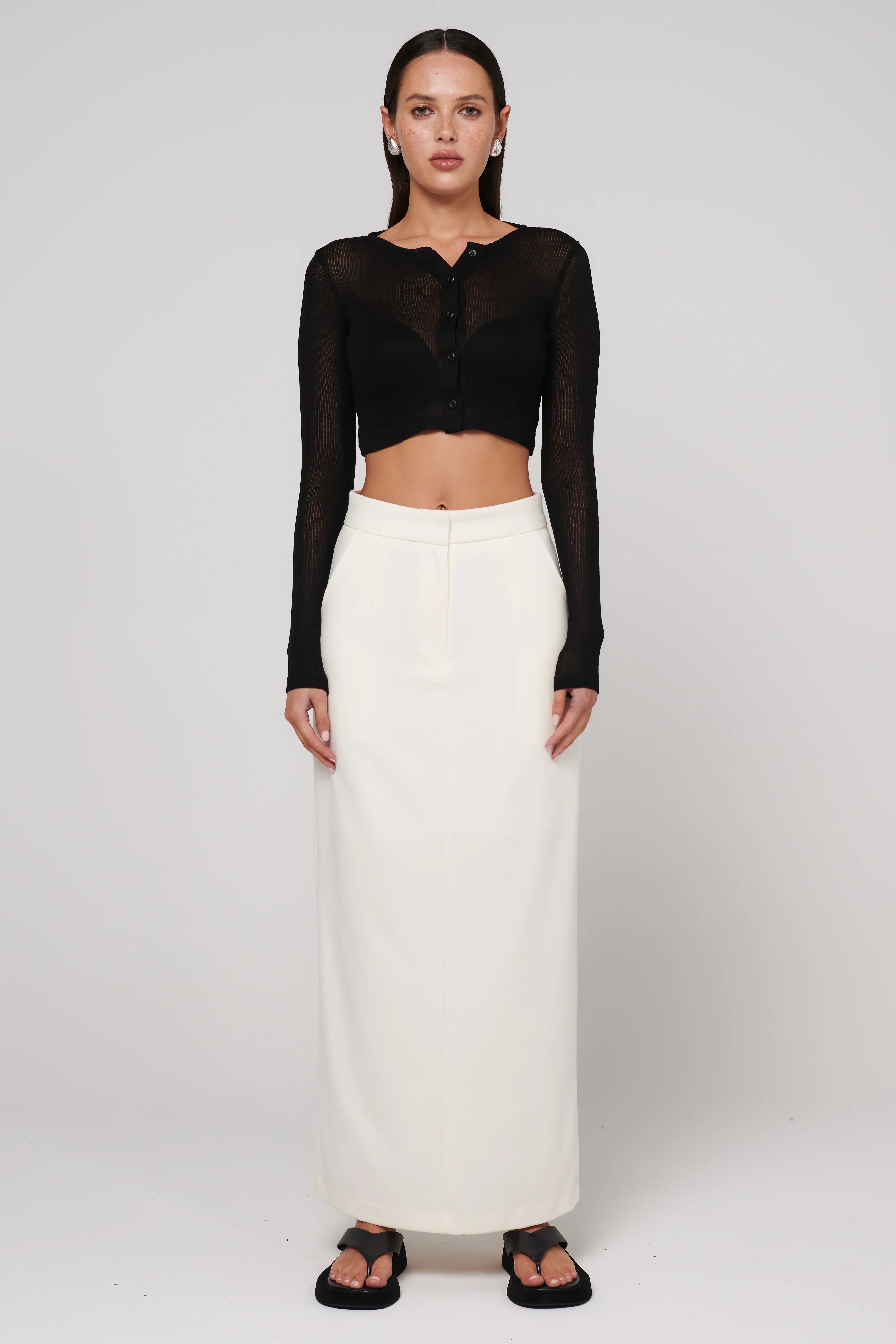 BAYSE BRAND Womens Soho Crop Top - Black - Image 5