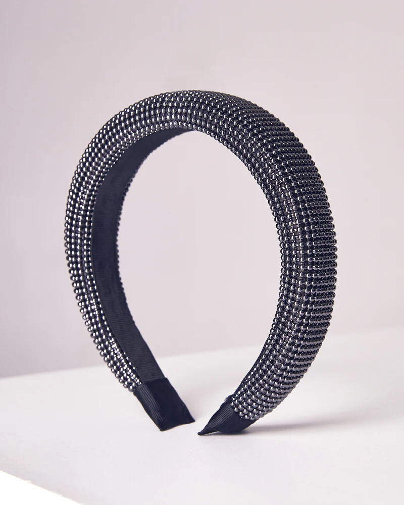 BILLINI Womens Lily Beaded Headband - Gunmetal - Image 8