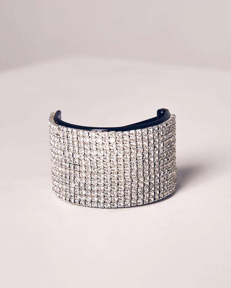 BILLINI Womens Maxine Diamante Hair Cuff - Silver - Image 4