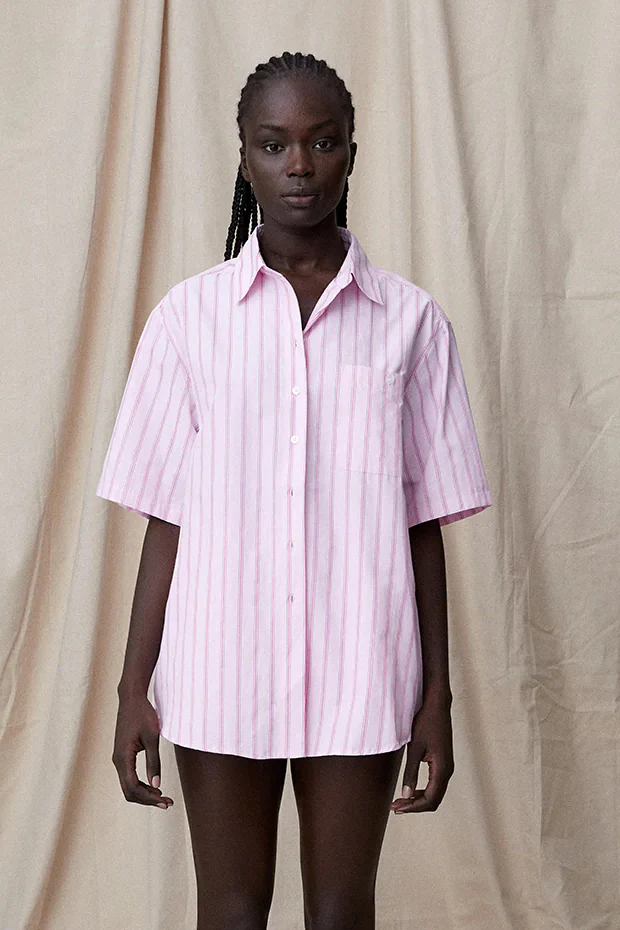 BLANCA Womens Alessia Shirt - Pink - Image 3