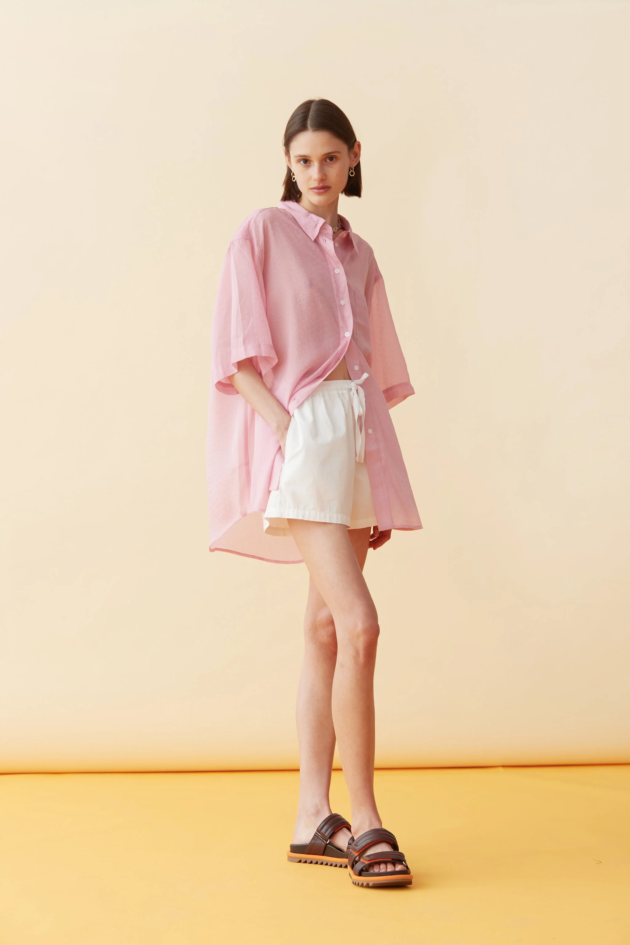 BLANCA Womens Audrey Shirt - Pink - Image 3