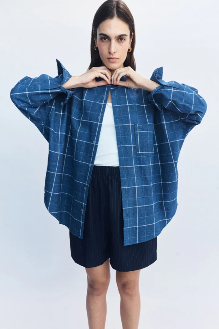 BLANCA Womens Bexley Shirt in Blue - Image 3
