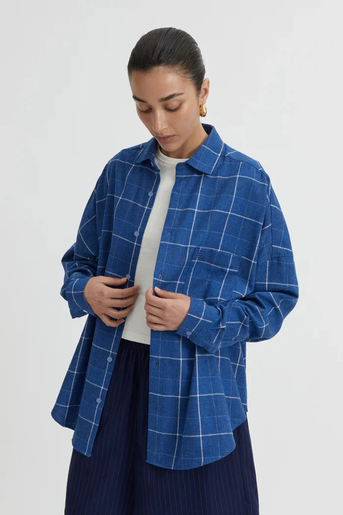 BLANCA Womens Bexley Shirt in Blue - Image 9