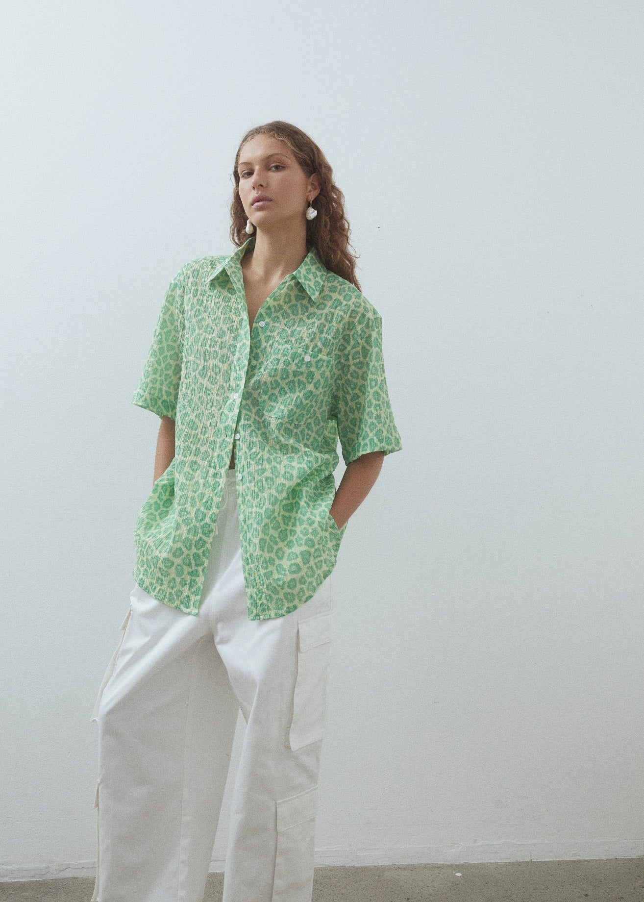 BLANCA Womens Carol Shirt Green - Image 4