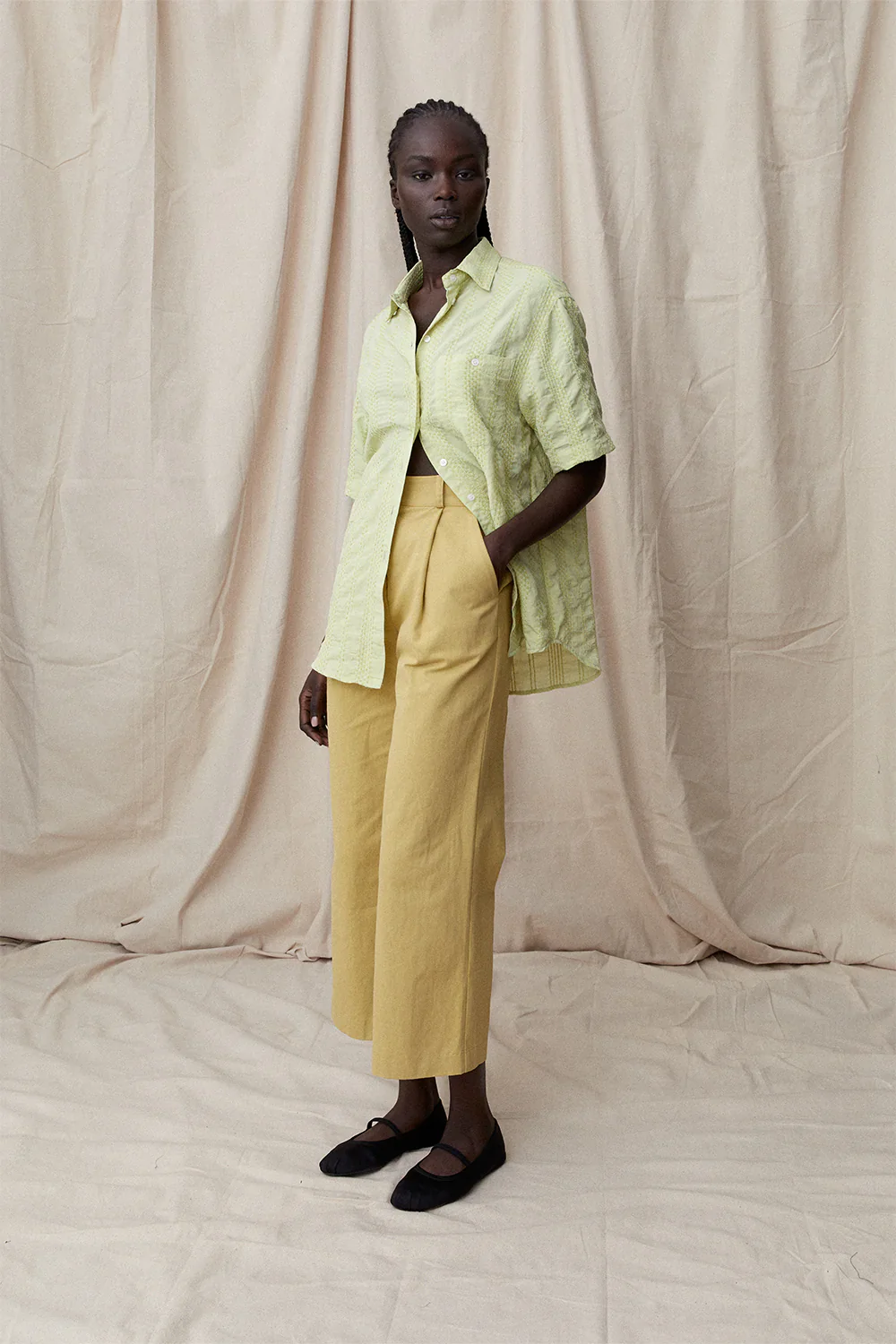 BLANCA Womens Corina Shirt - Sage - Image 7