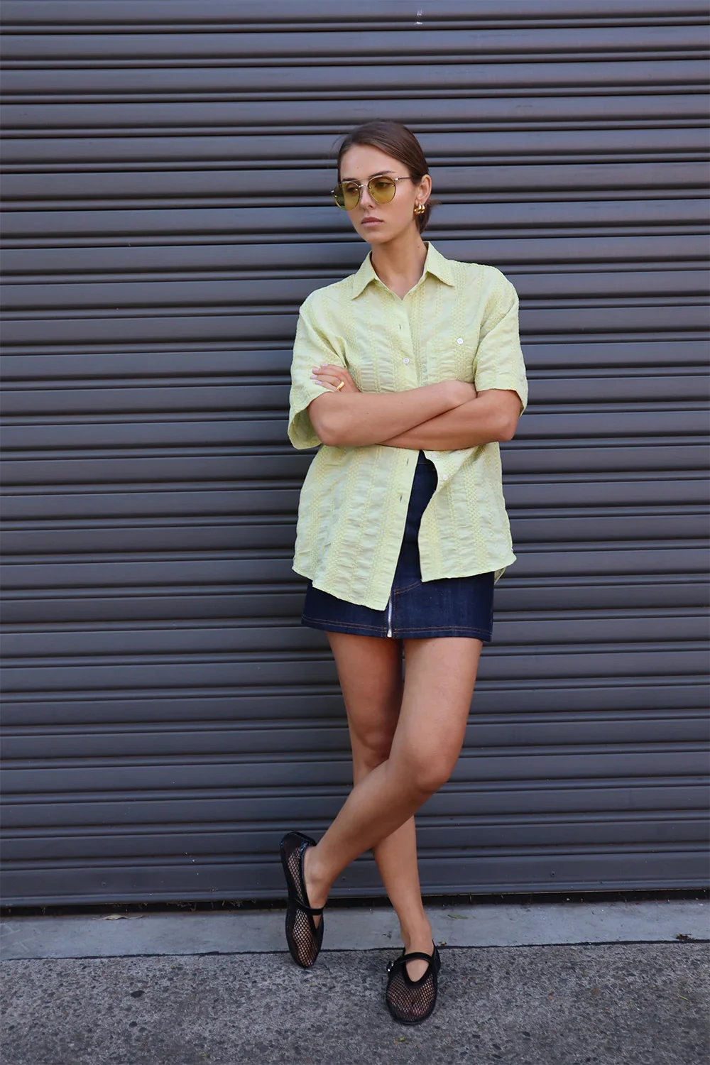 BLANCA Womens Corina Shirt - Sage - Image 8