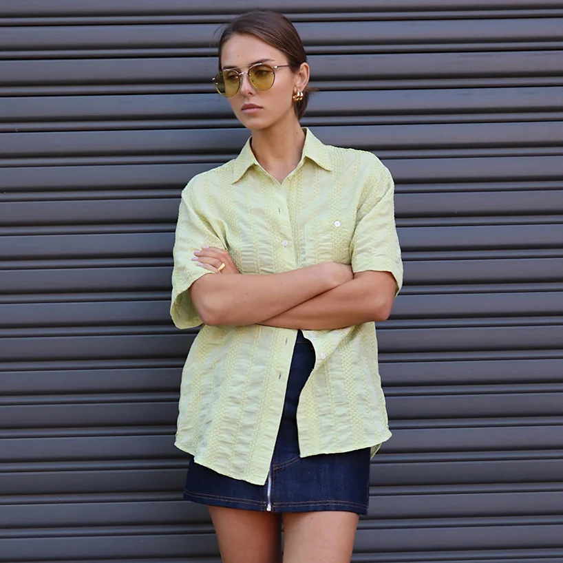 BLANCA Womens Corina Shirt - Sage - Image 9