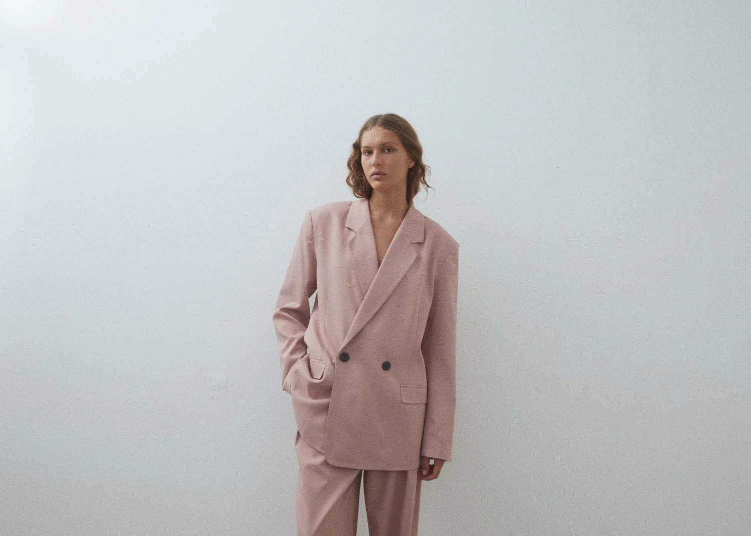BLANCA Womens Dana Blazer Dusty Pink - Image 3