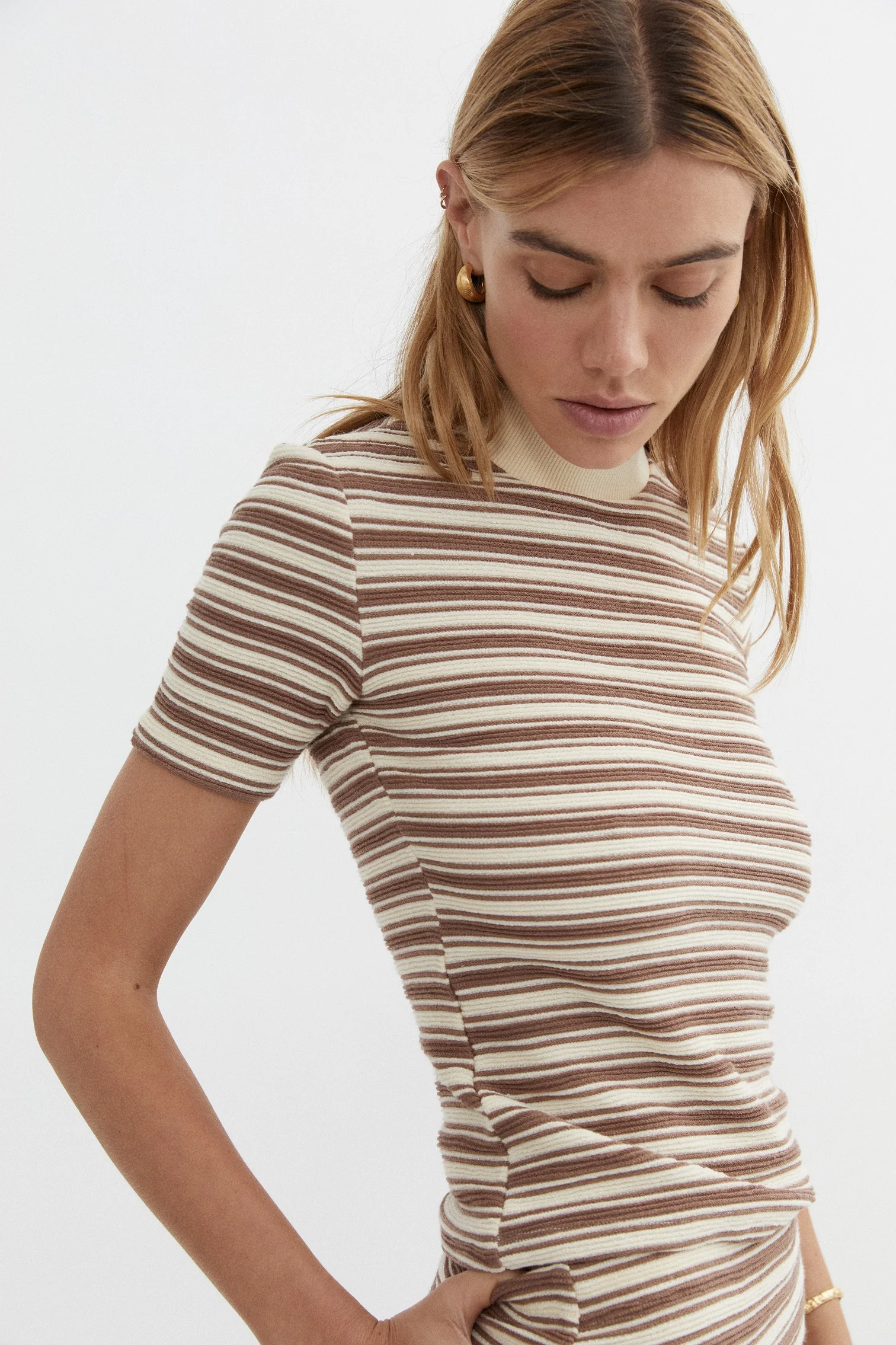 BLANCA Womens Demi Shirt Brown - Image 2