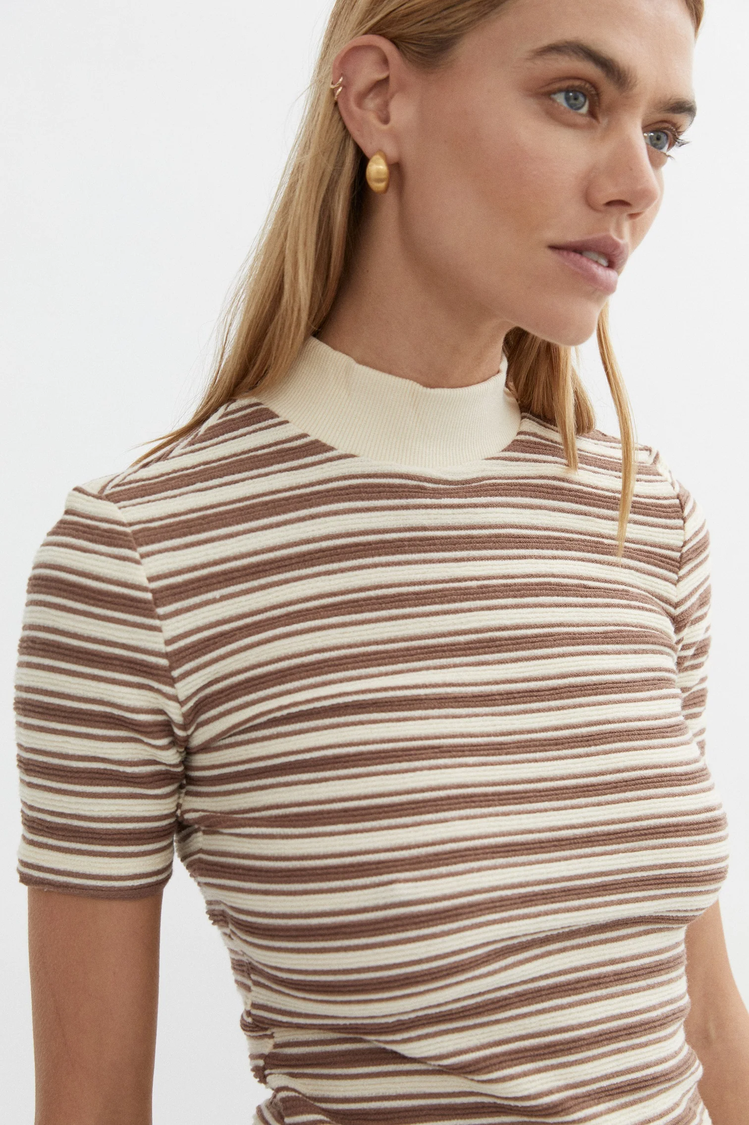 BLANCA Womens Demi Shirt Brown - Image 4