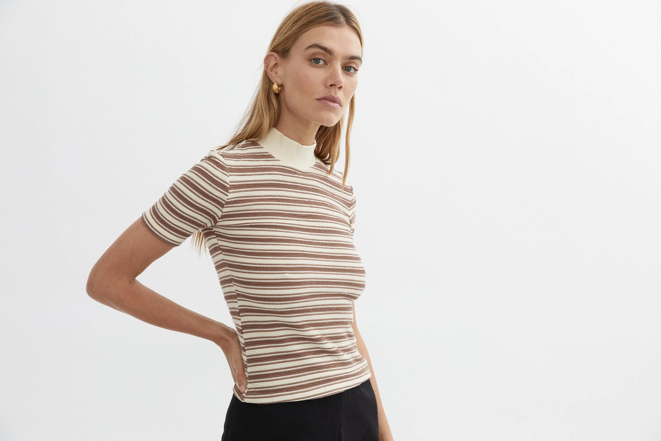 BLANCA Womens Demi Shirt Brown - Image 5