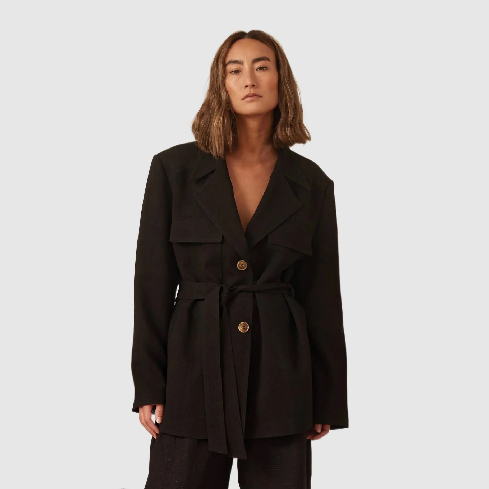 BLANCA Womens Denis Blazer Black - Image 3