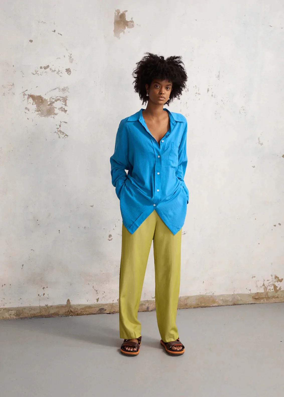 BLANCA Womens Elodie Shirt Blue - Image 3