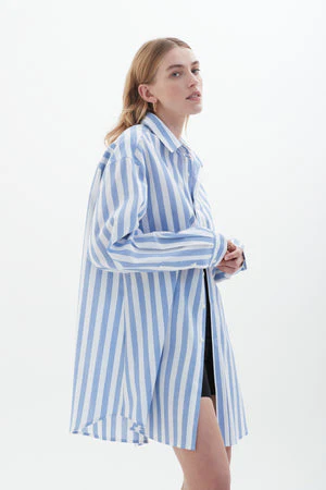 BLANCA Womens Fabianno Shirt  Blue Stripe - Image 2