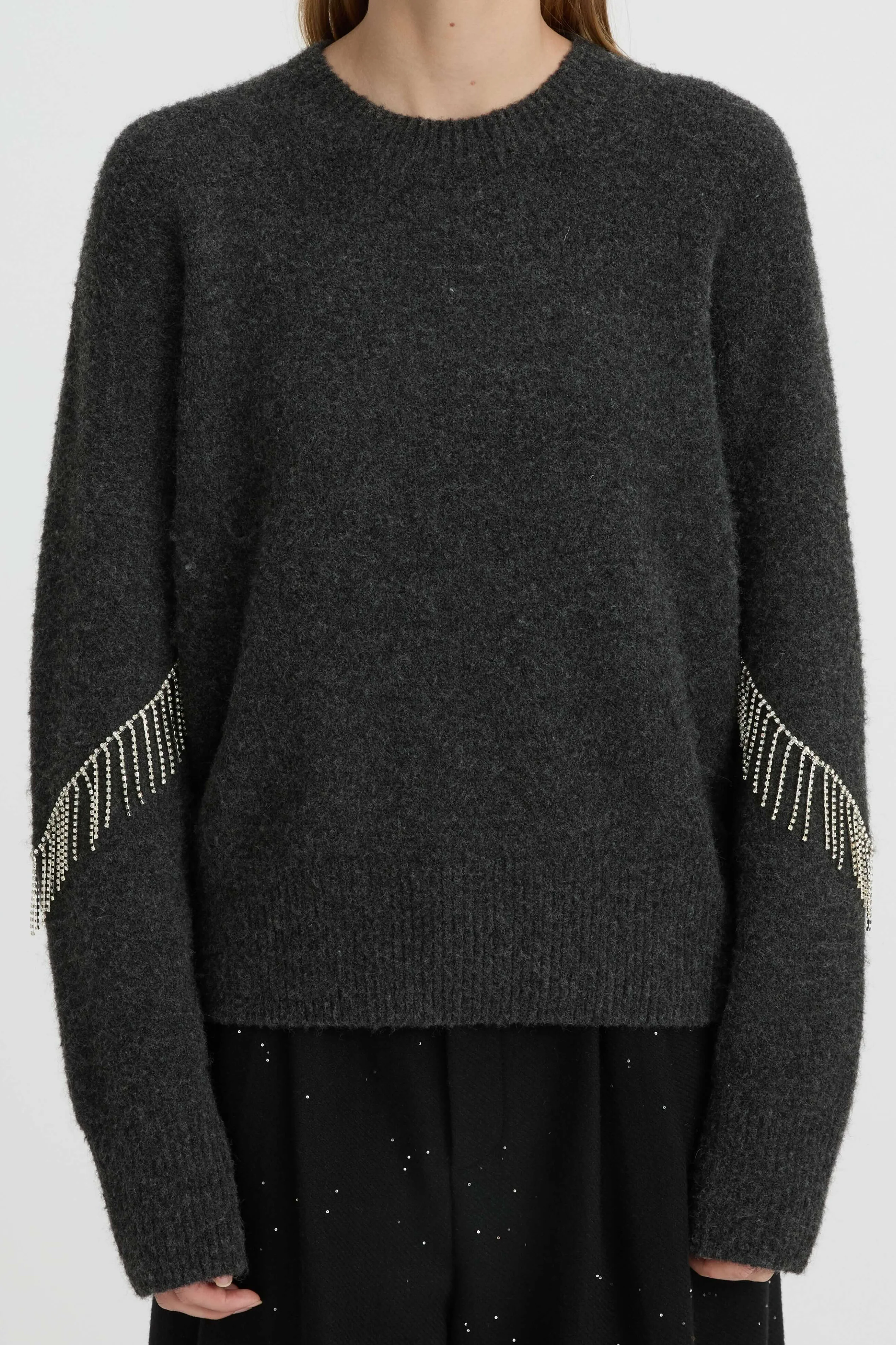 BLANCA Womens Felix Sweater Charcoal - Image 2