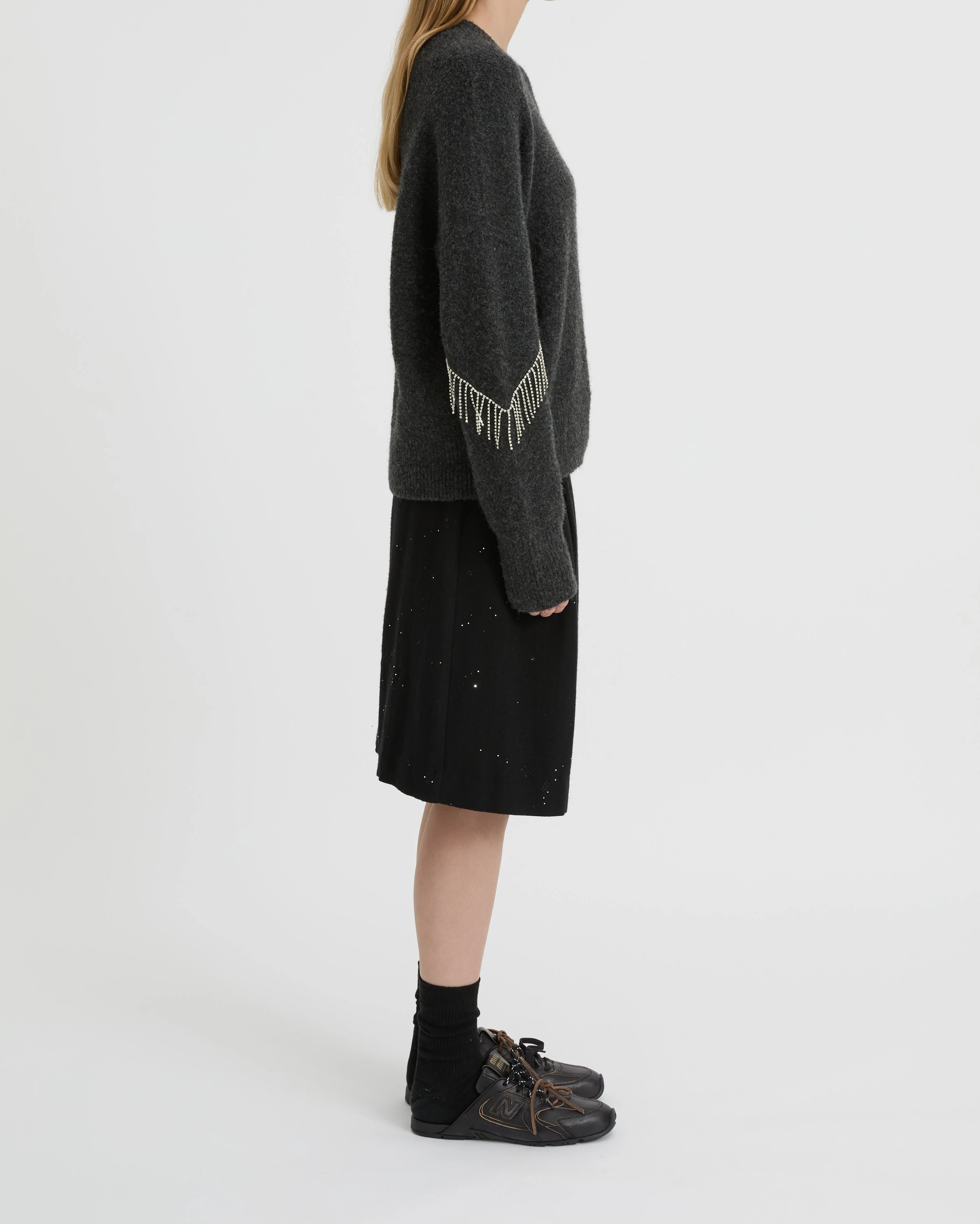 BLANCA Womens Felix Sweater Charcoal - Image 4