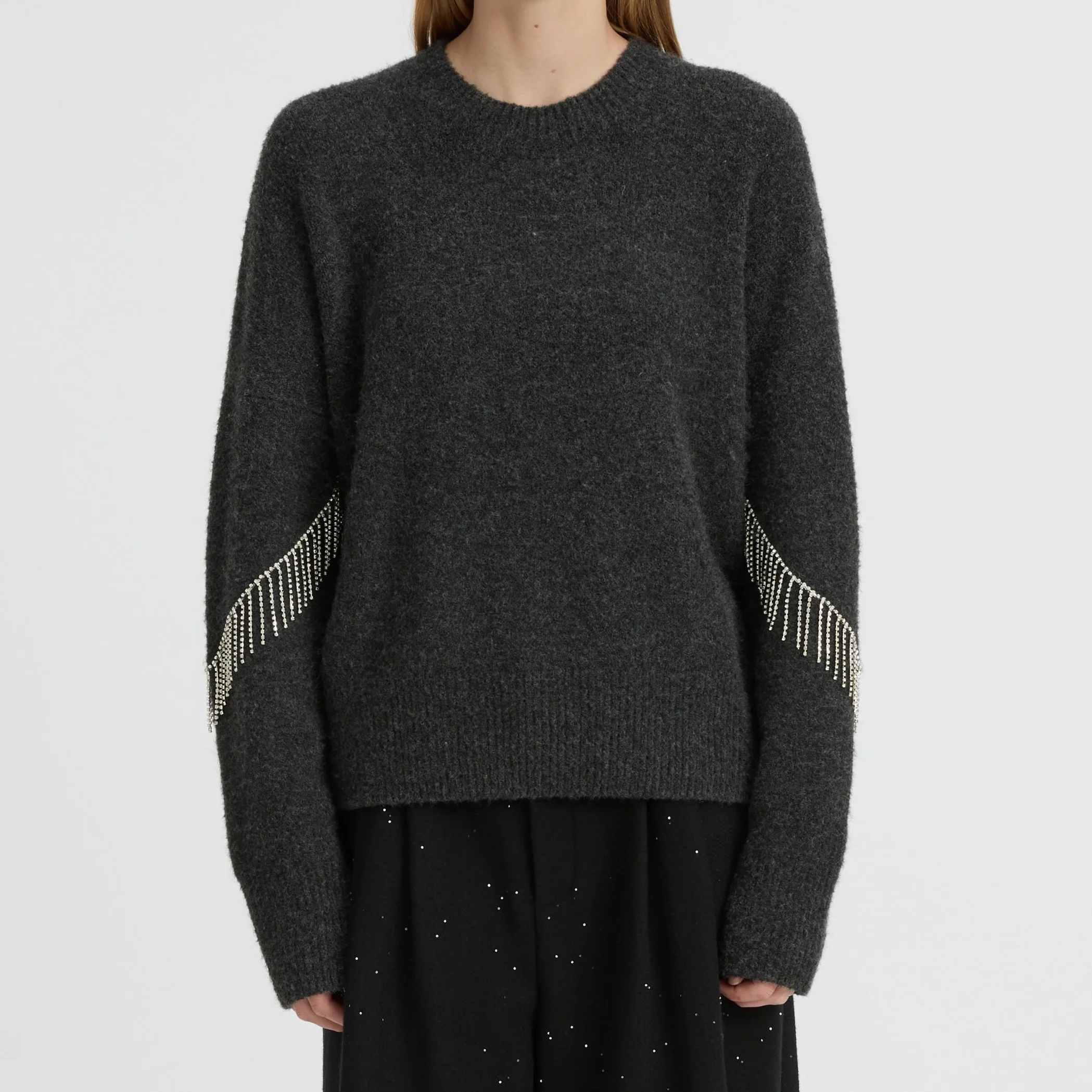 BLANCA Womens Felix Sweater Charcoal - Image 7