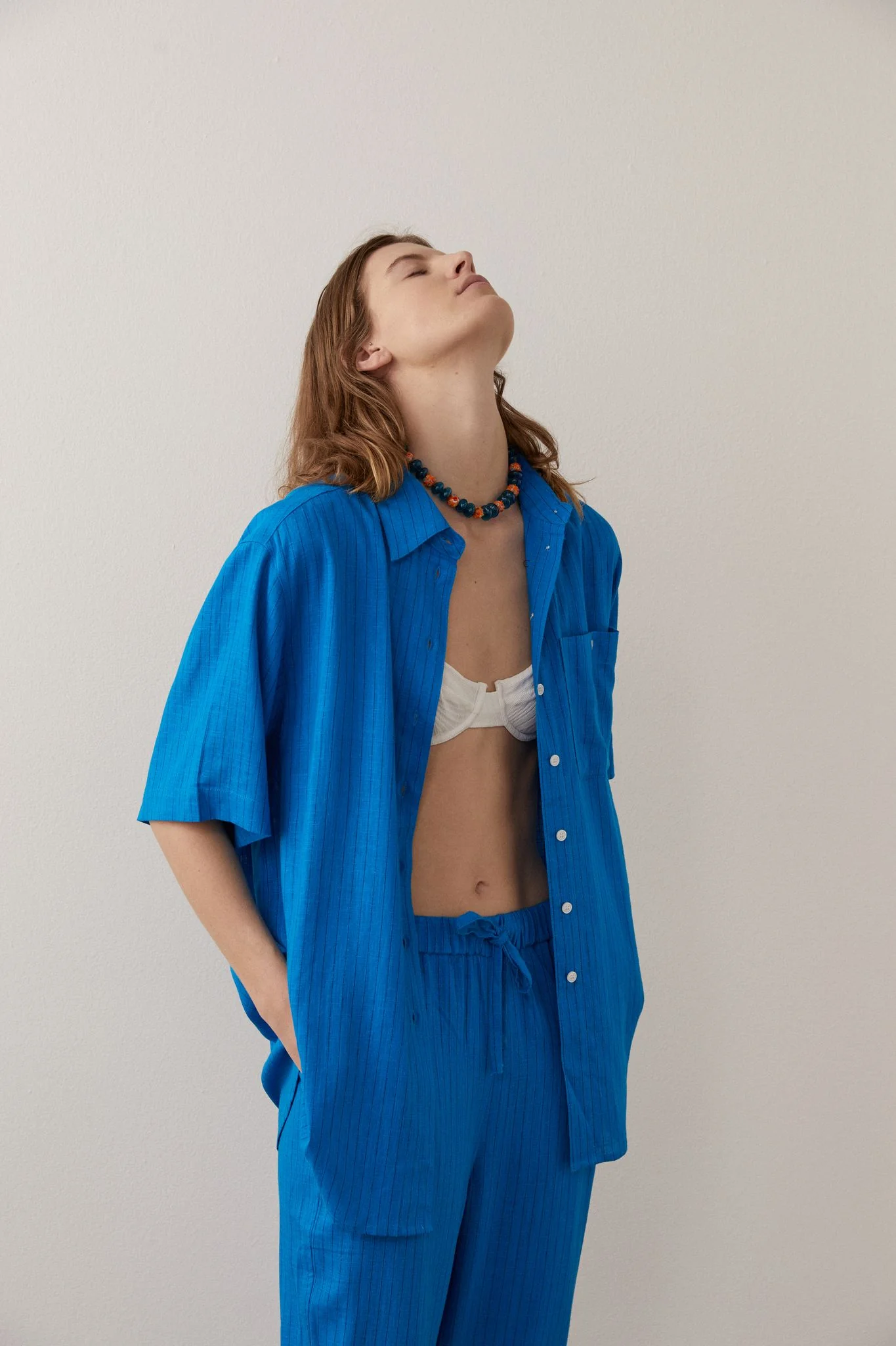 BLANCA Womens Genevieve Shirt Blue - Image 10