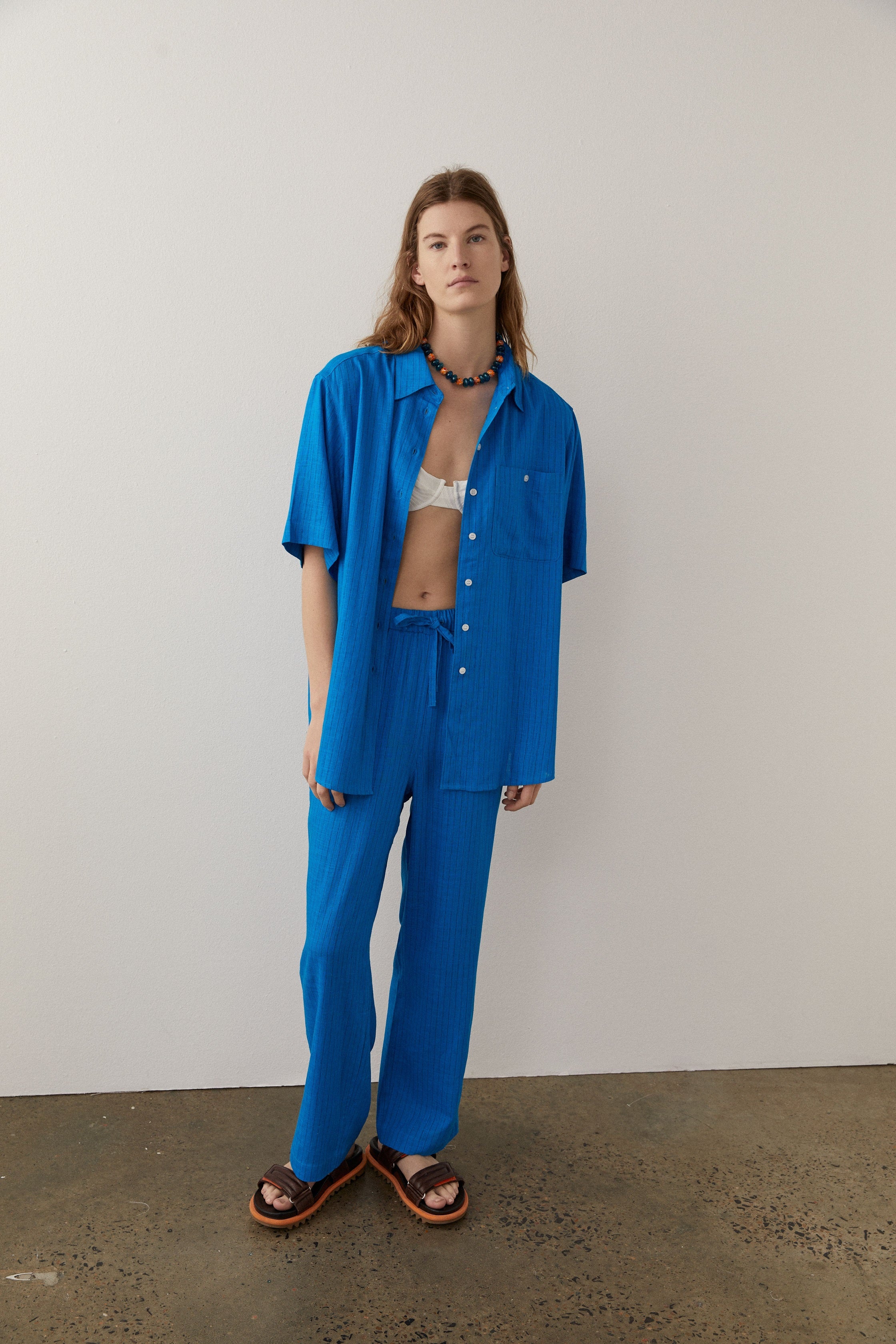 BLANCA Womens Genevieve Shirt Blue - Image 11