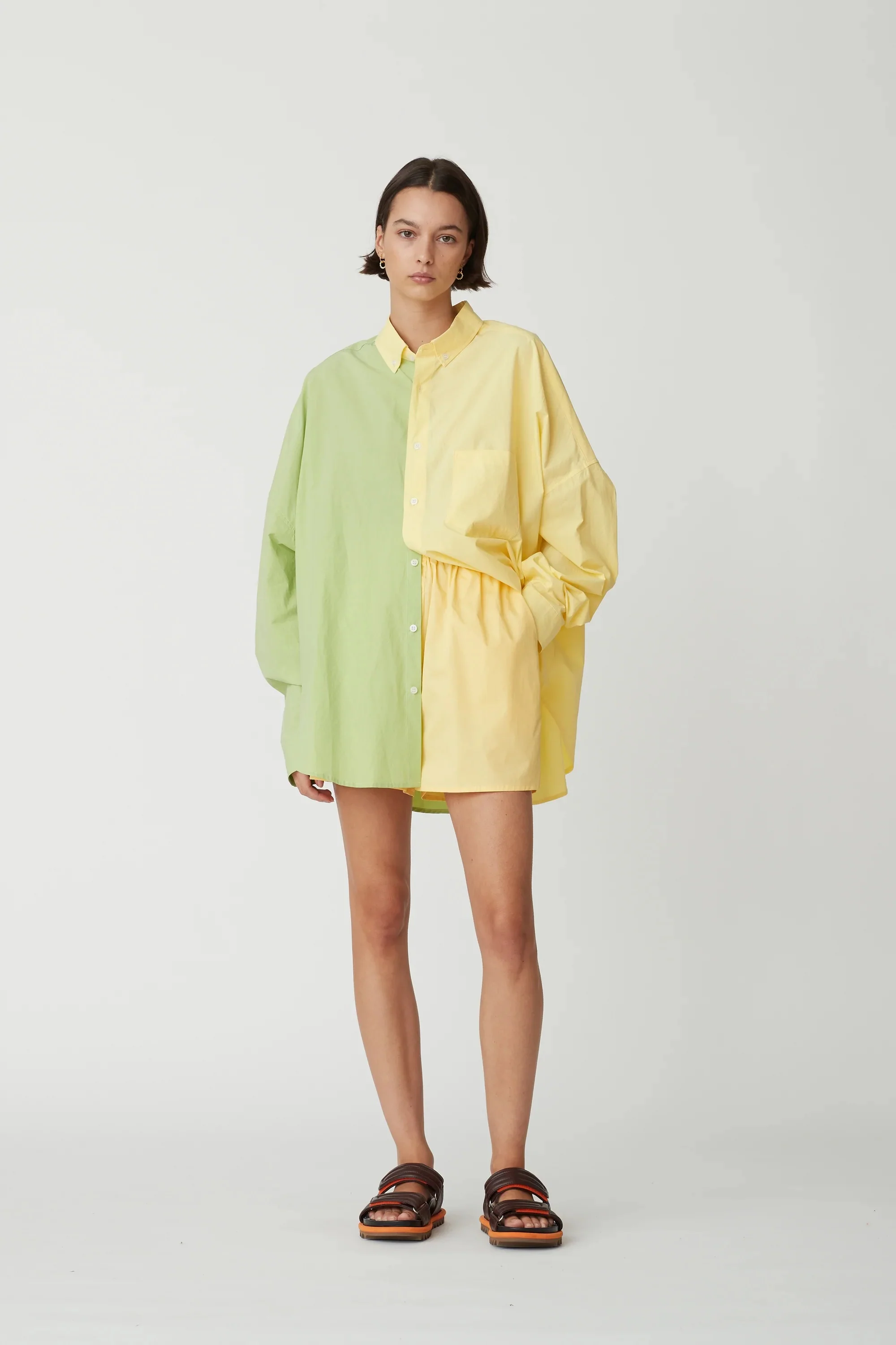 BLANCA Womens Henrietta Shirt Yellow & Green - Image 4