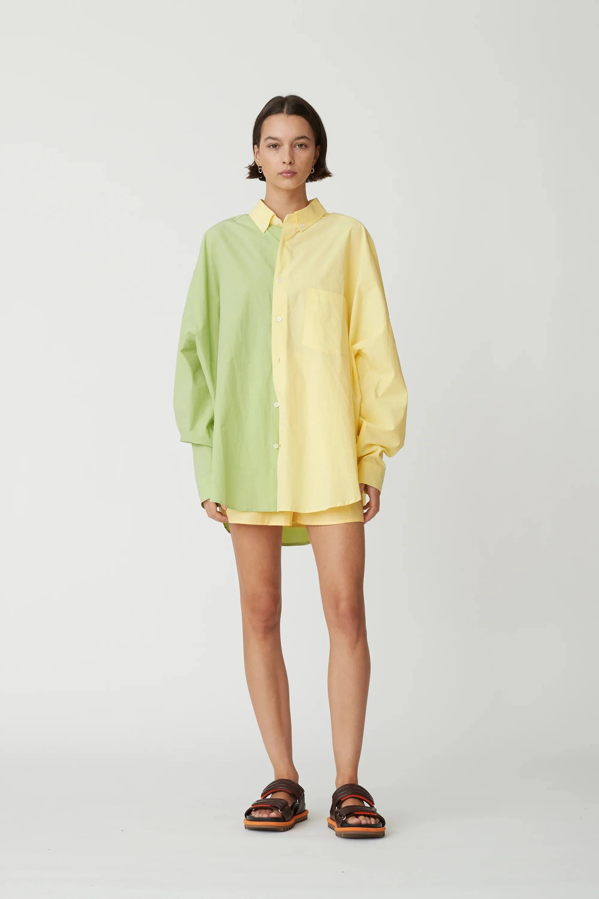 BLANCA Womens Henrietta Shirt Yellow & Green - Image 5