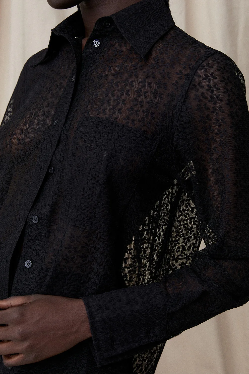 BLANCA Womens Holland Shirt Black - Image 8