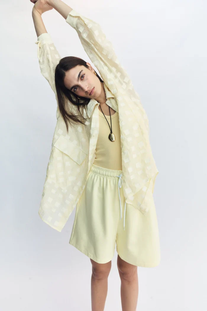 BLANCA Womens Knox Shirt in Butter - Image 2