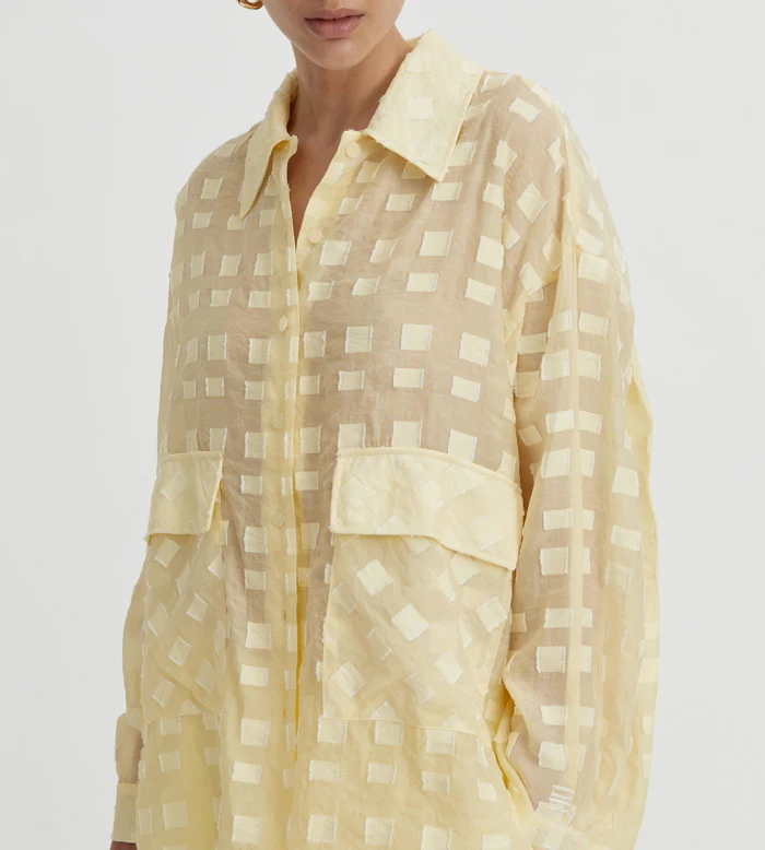 BLANCA Womens Knox Shirt in Butter - Image 6
