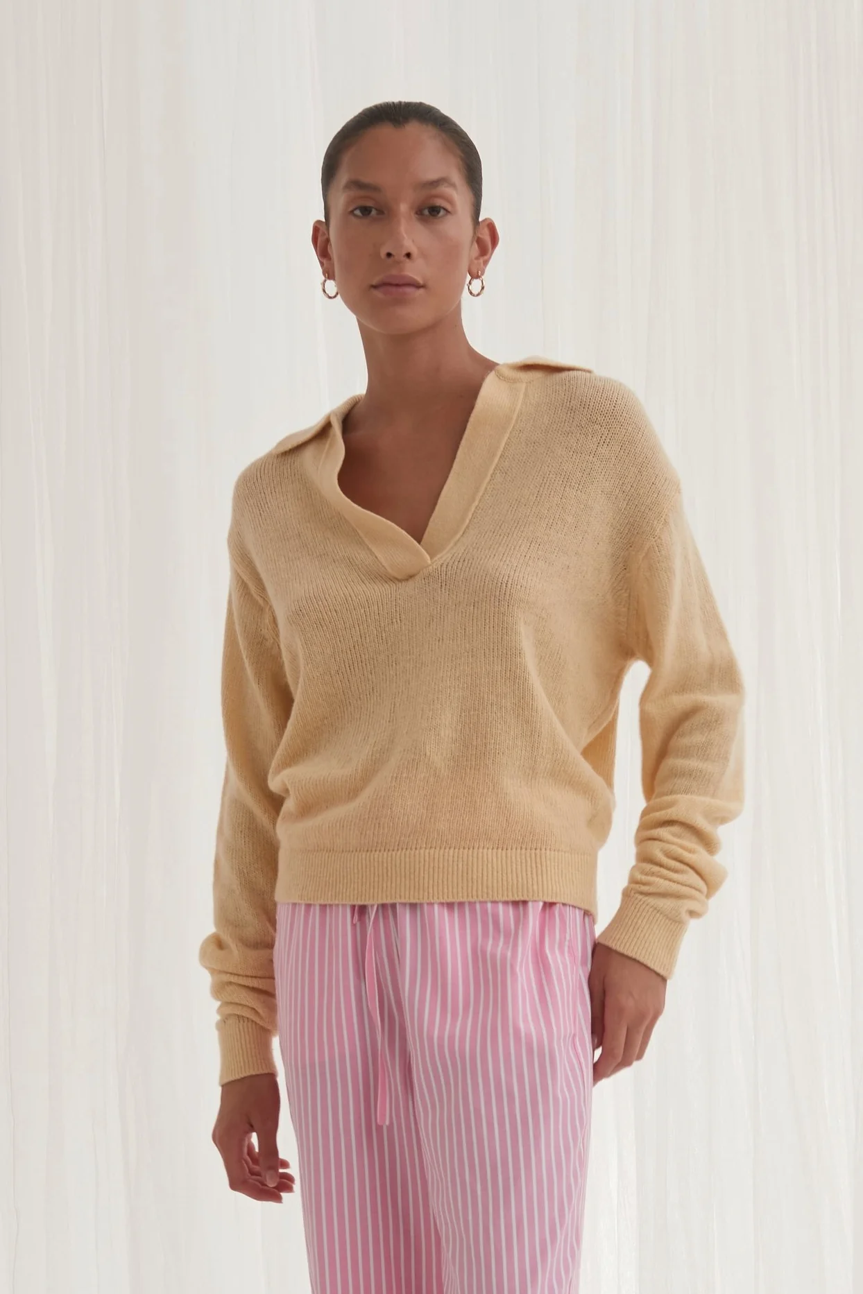 Blanca WOMENS LILLE KNIT - WARM YELLOW - Image 2