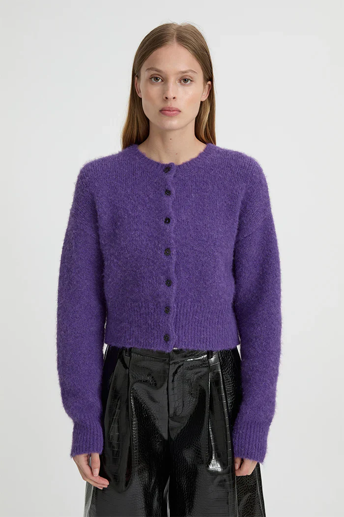 BLANCA Womens Marlo Cardigan Purple - Image 5