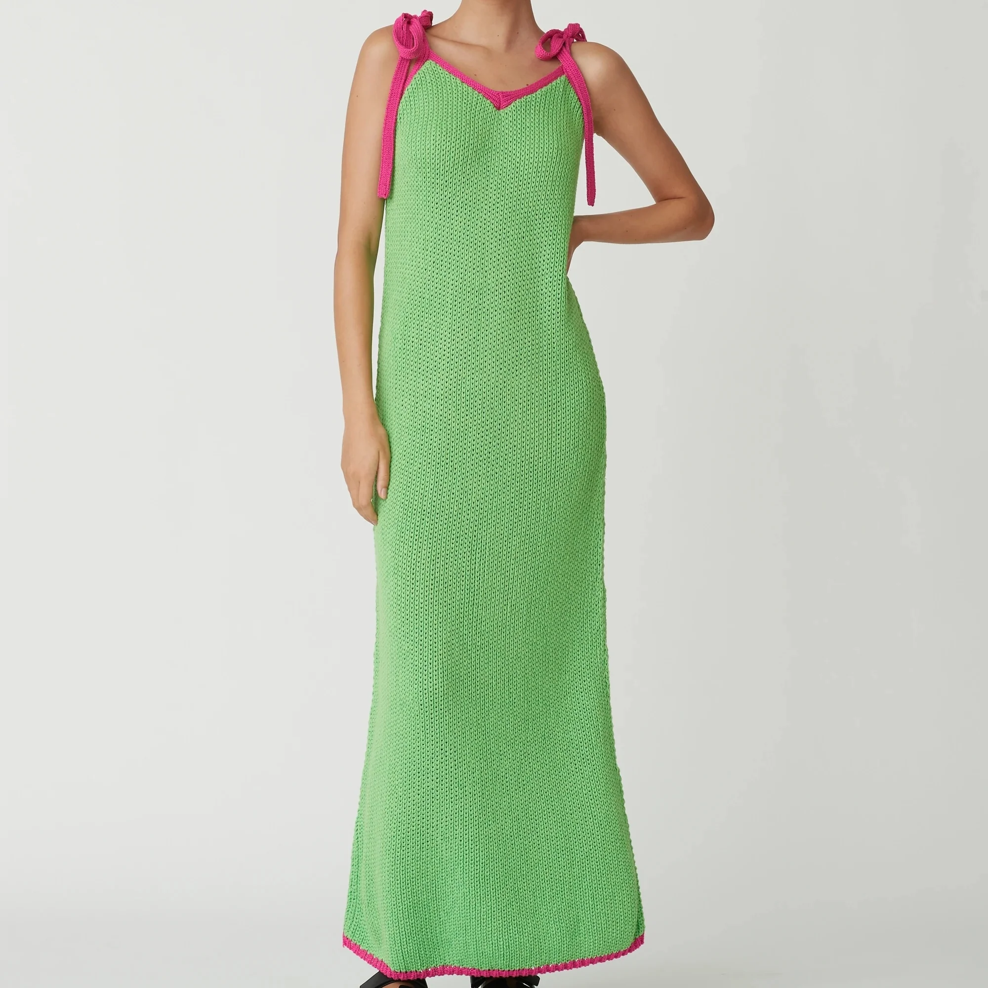 BLANCA Womens Palama Dress Green Fuchsia - Image 2